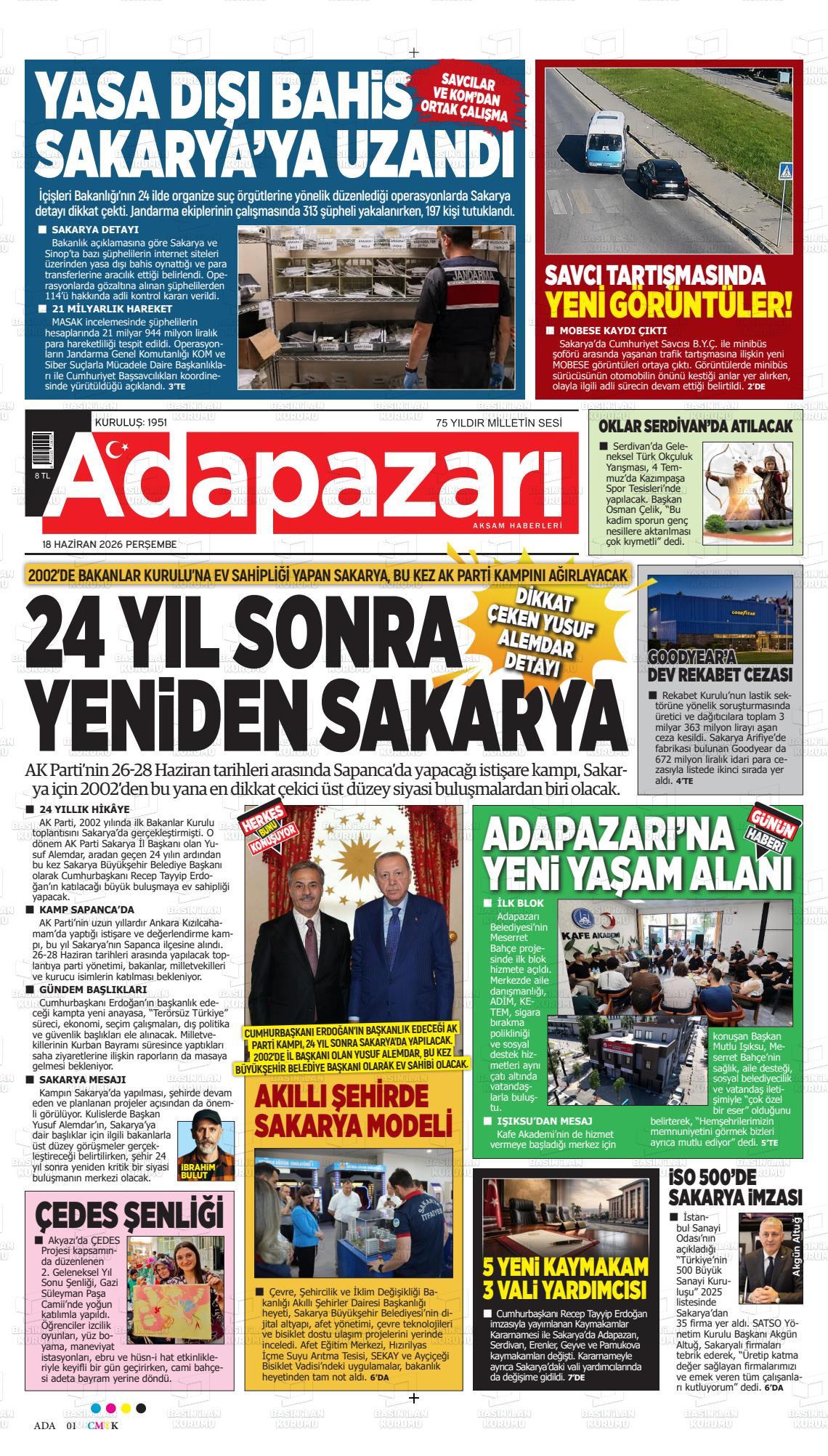 Sakarya Adapazariaksamhaberleri 18.06.2026