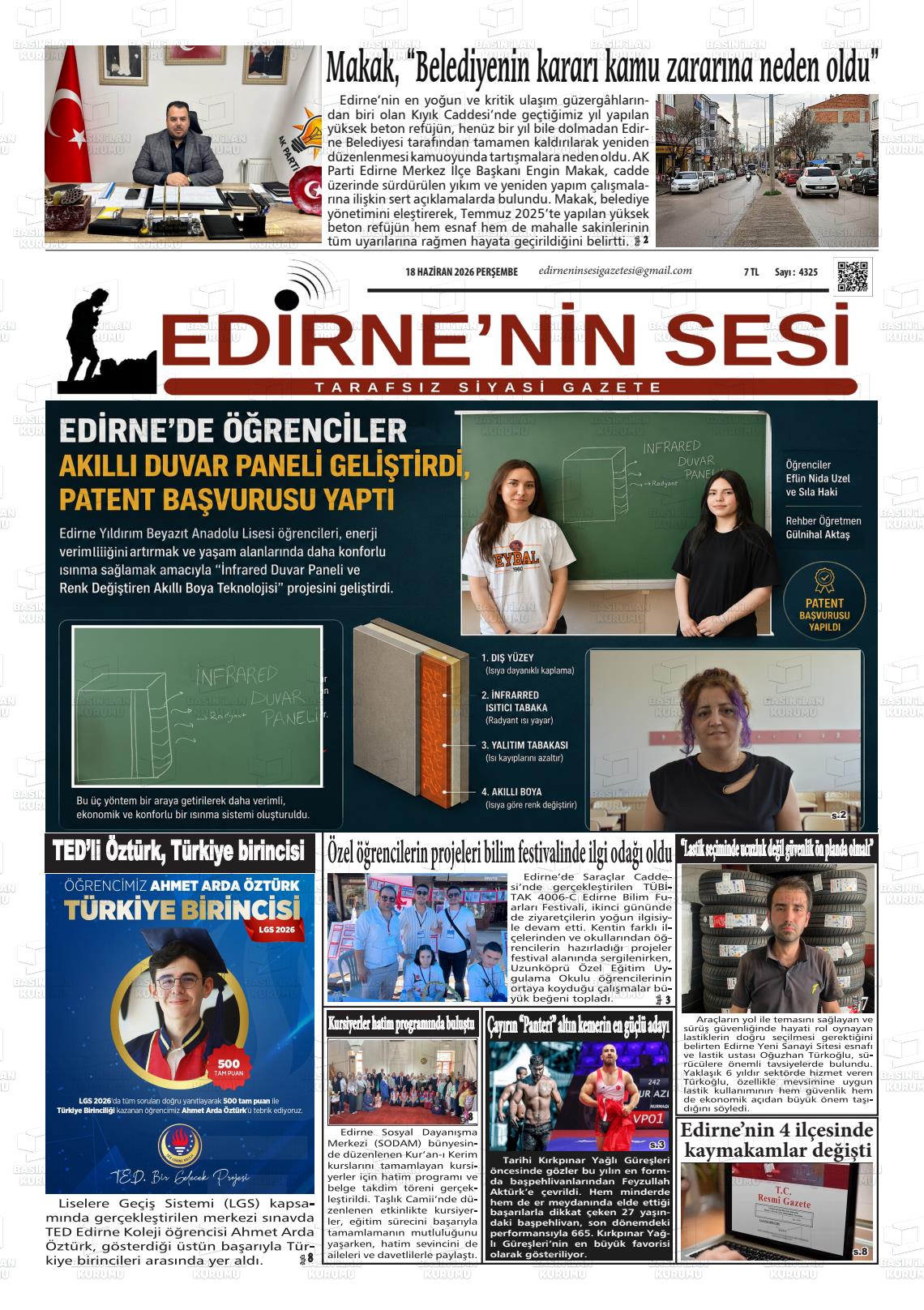 Edirne Star 18.06.2026