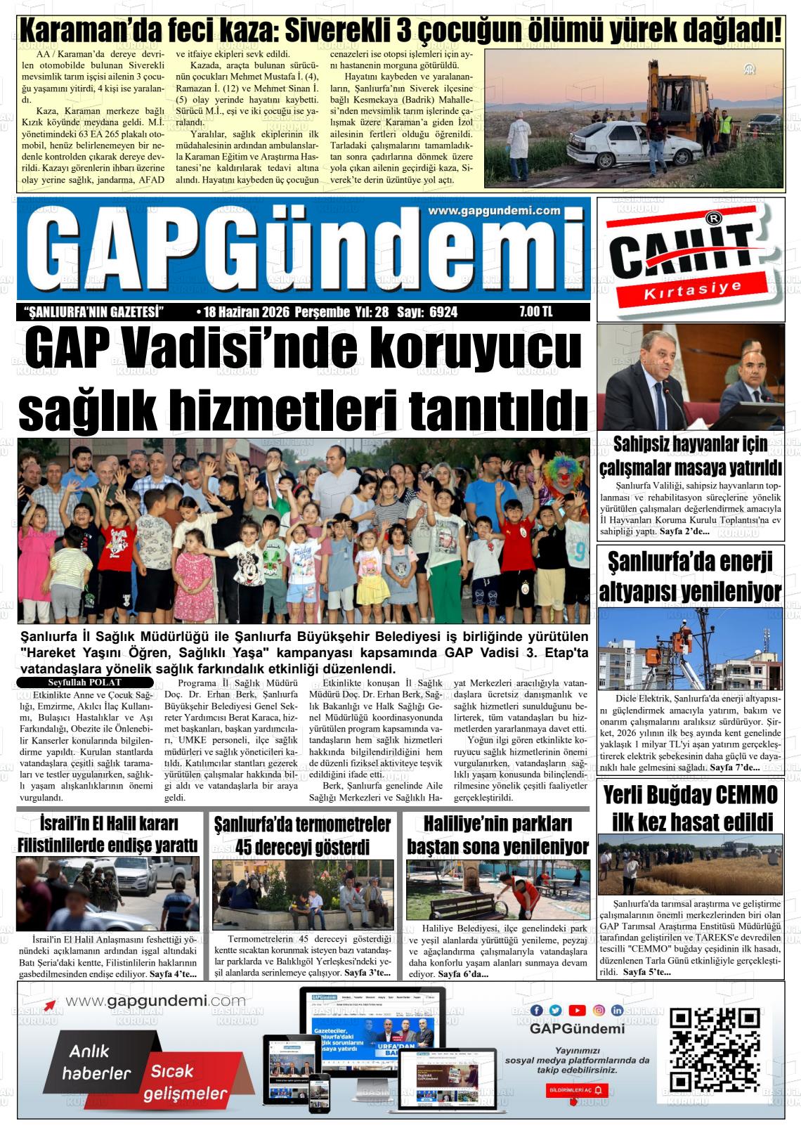 Sanliurfa Gapgundemi 18.06.2026