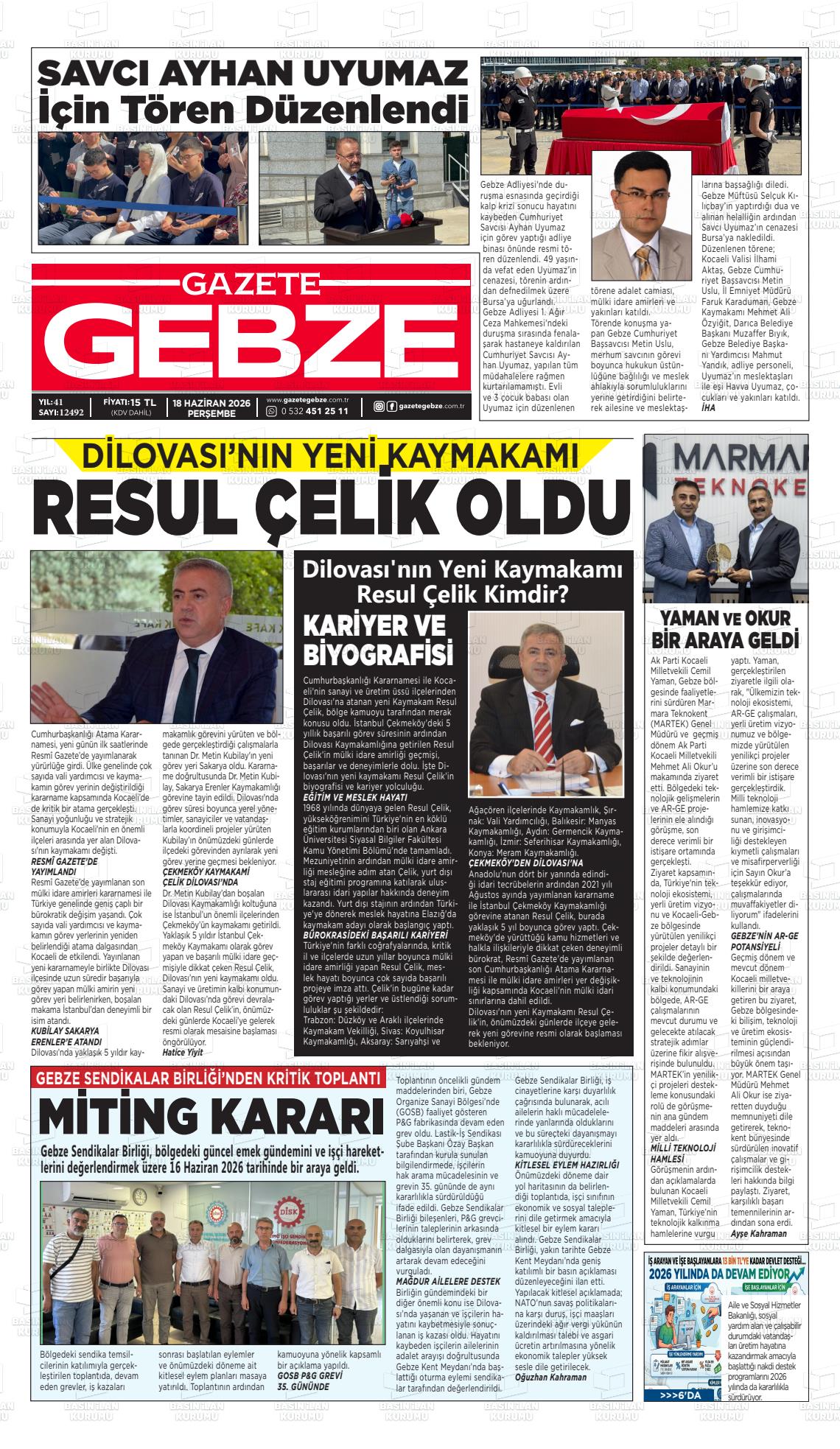 Kocaeli Gebze 18.06.2026