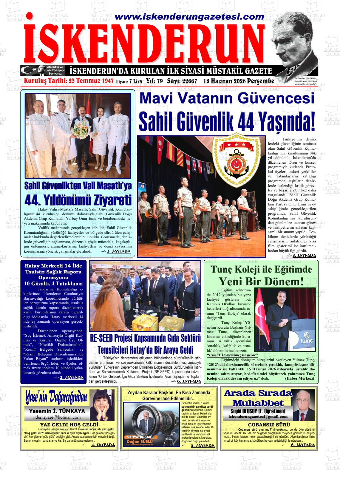 Hatay Iskenderun 18.06.2026
