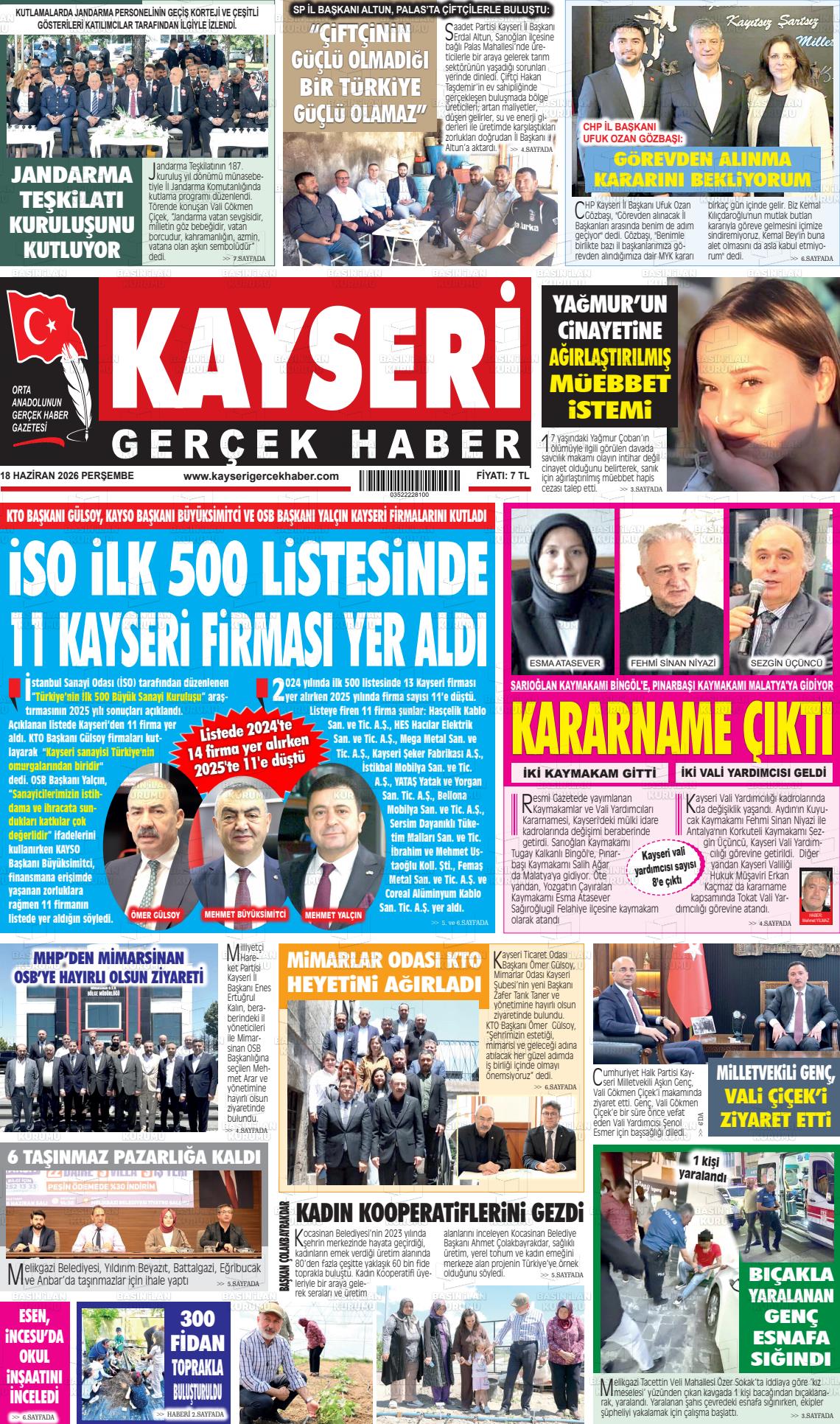 Kayseri Starhaber 18.06.2026