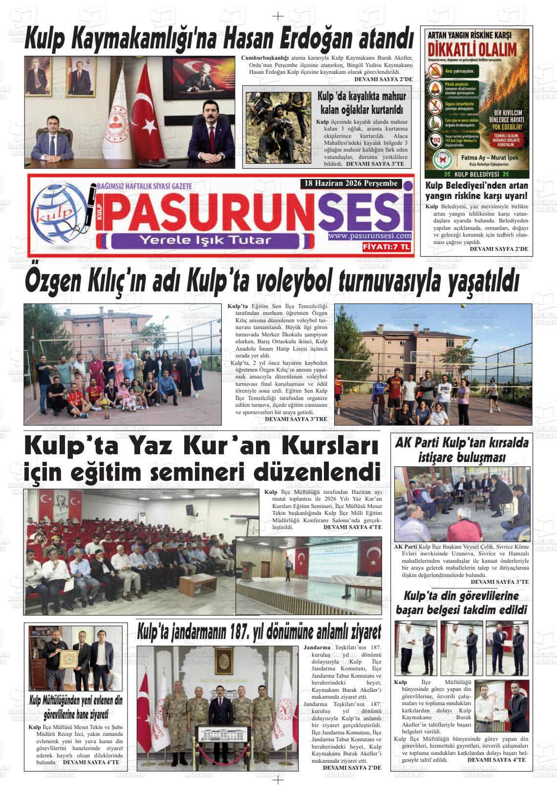 Diyarbakir Pasurunsesi 18.06.2026