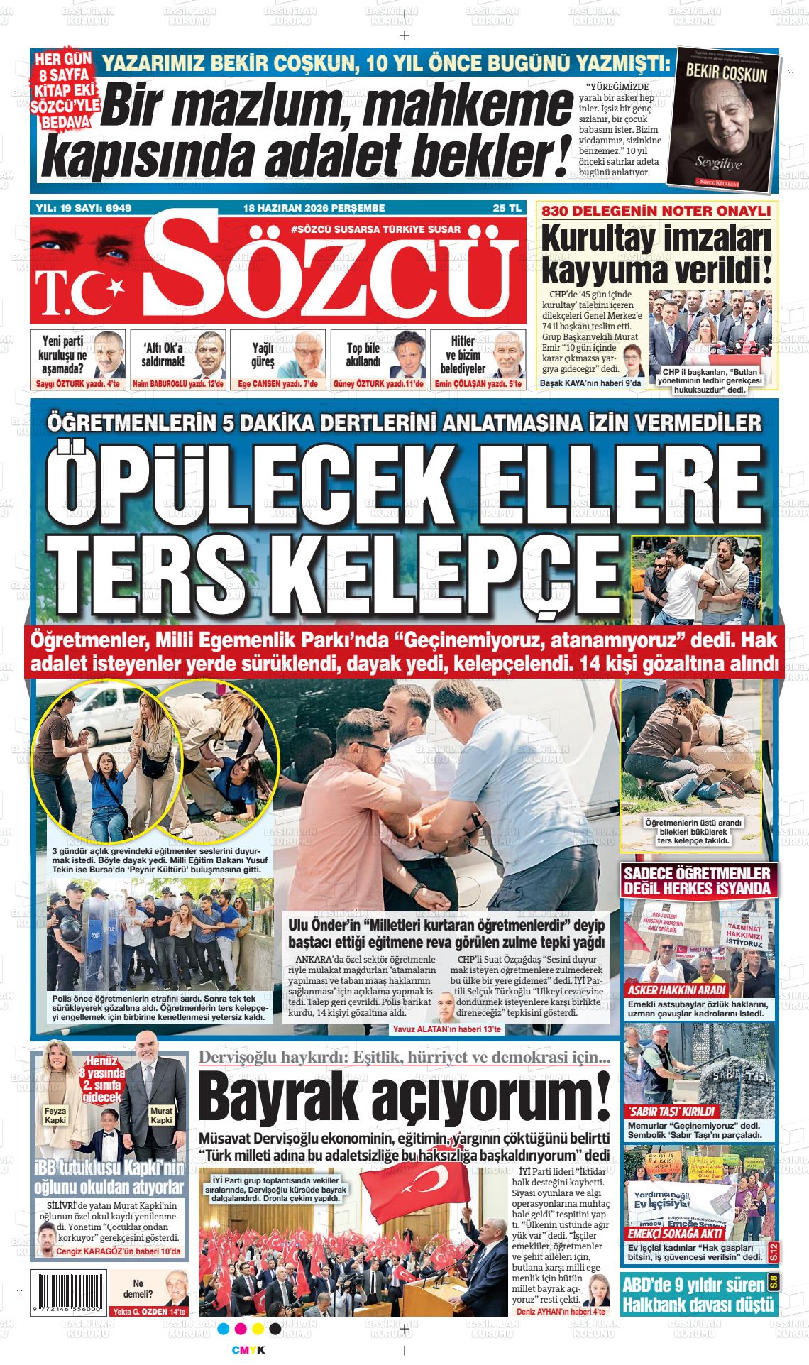 Sözcü Gazetesi 18.06.2026