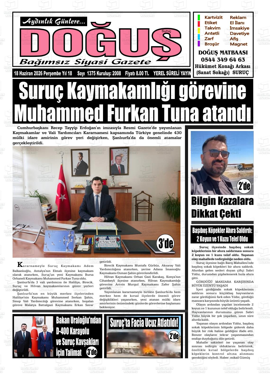 Sanliurfa Surucdogus 18.06.2026