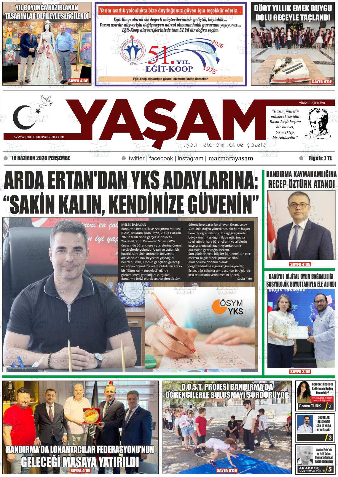 Canakkale Yasam 18.06.2026