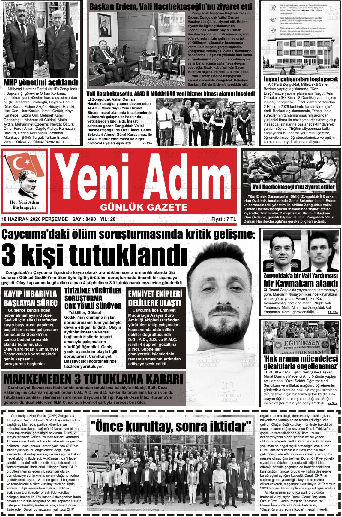 Zonguldak Yeniadim 18.06.2026