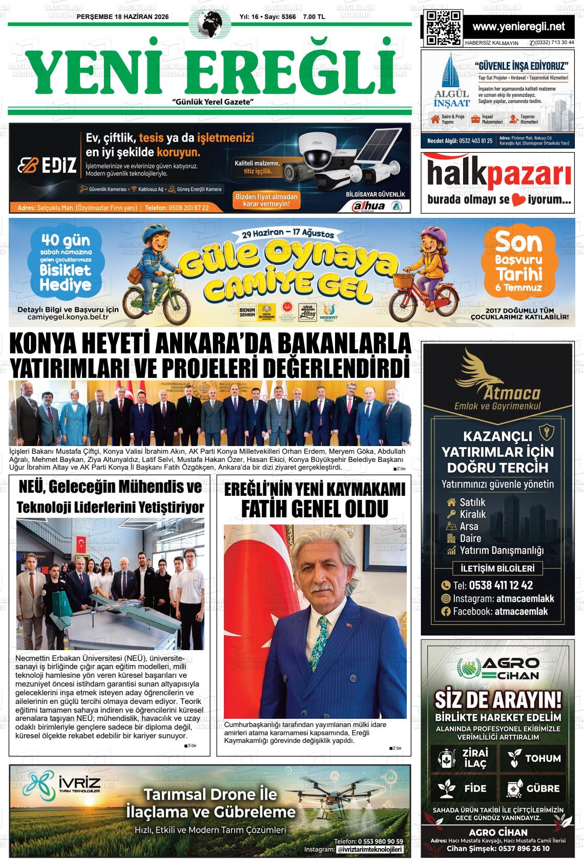 Konya Yenieregli 18.06.2026