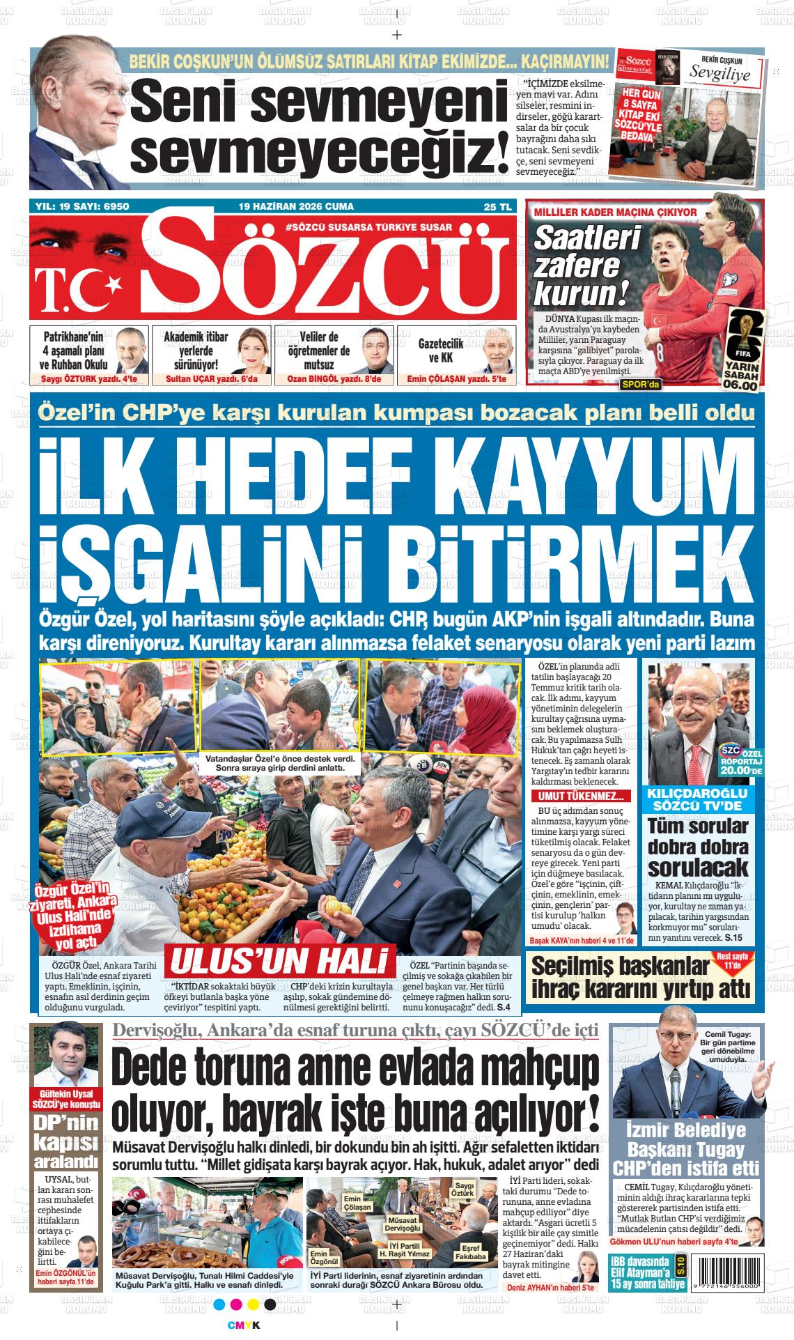 Sözcü Gazetesi 19.06.2026