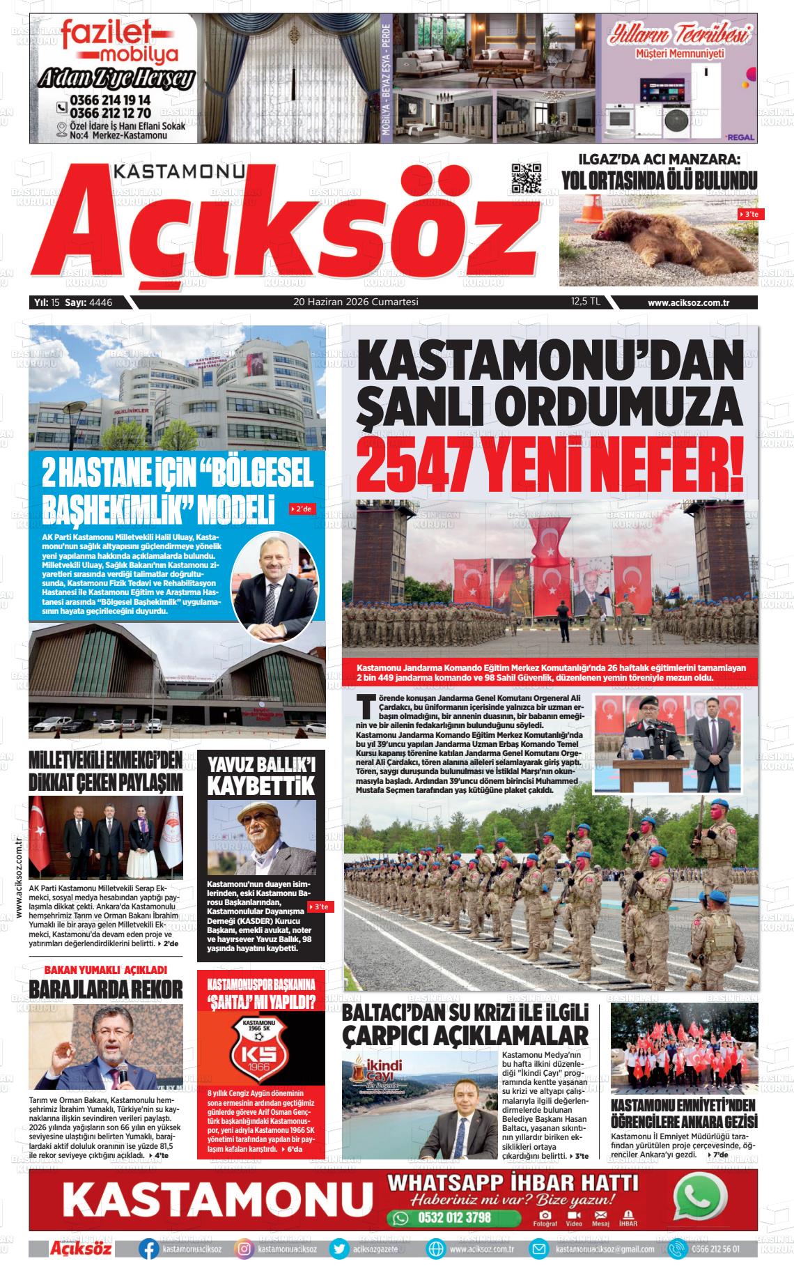 Kastamonu Aciksoz 20.06.2026