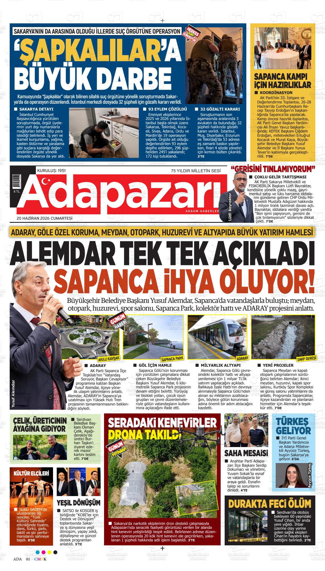 Sakarya Adapazariaksamhaberleri 20.06.2026
