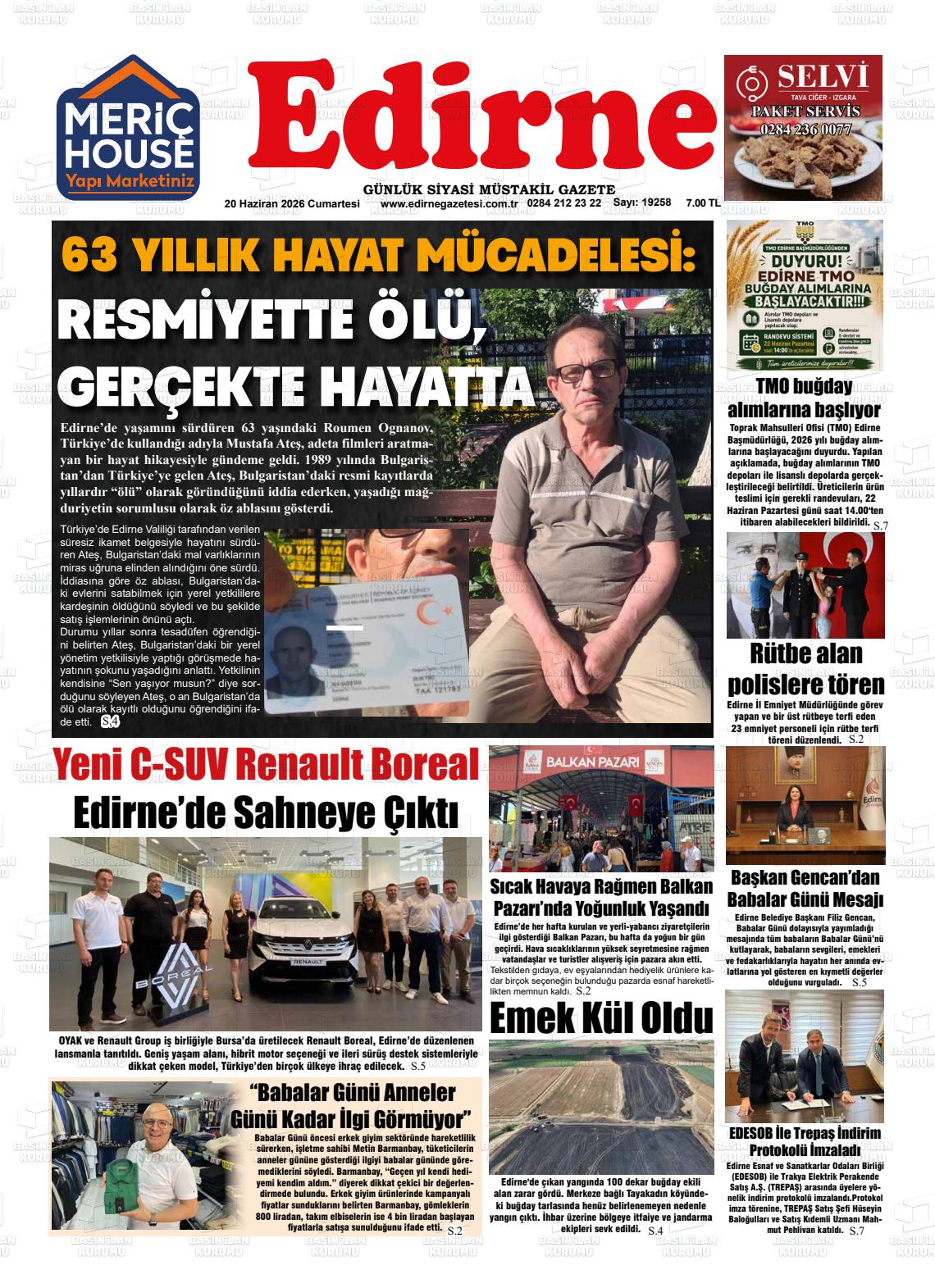 Edirne 20.06.2026