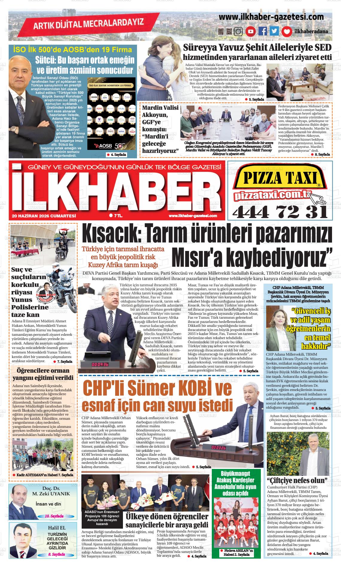 Adana Ilkhaber 20.06.2026