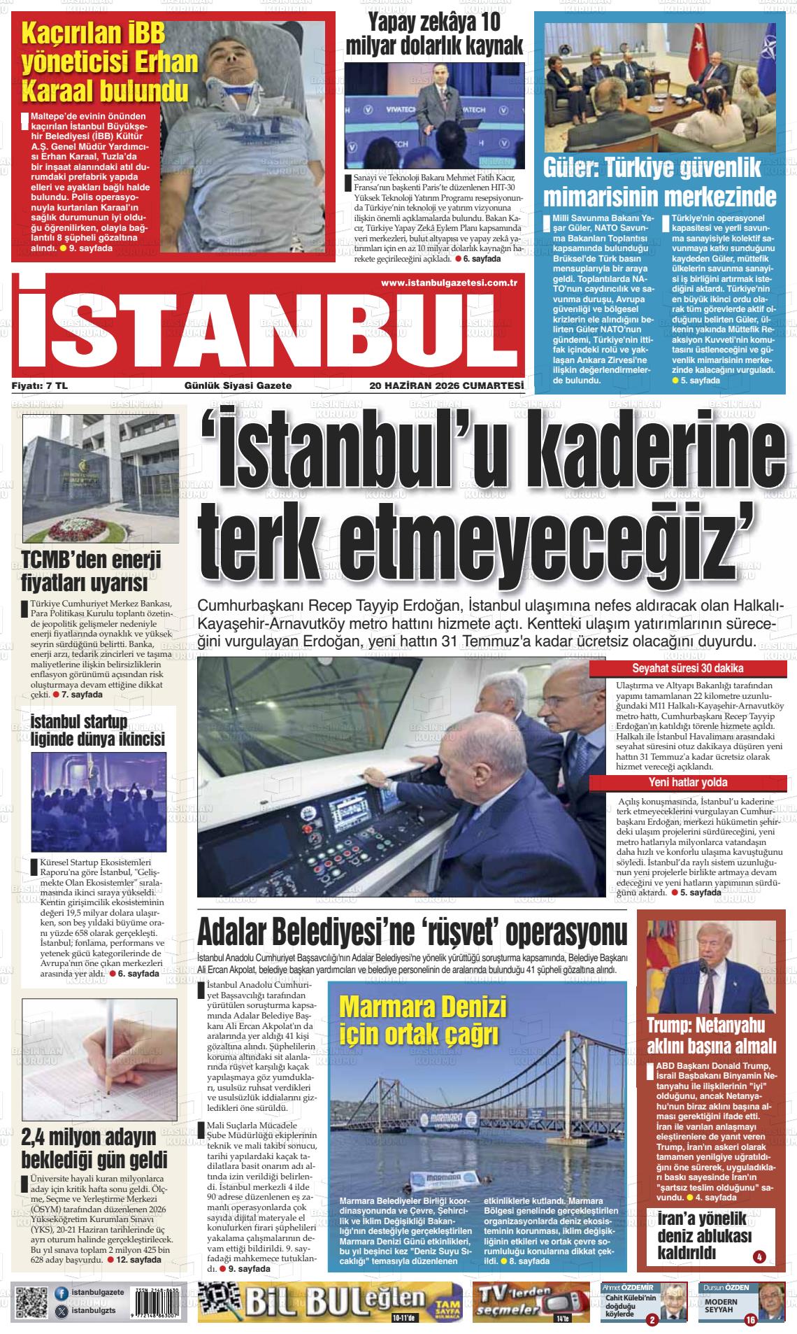 Istanbul 20.06.2026