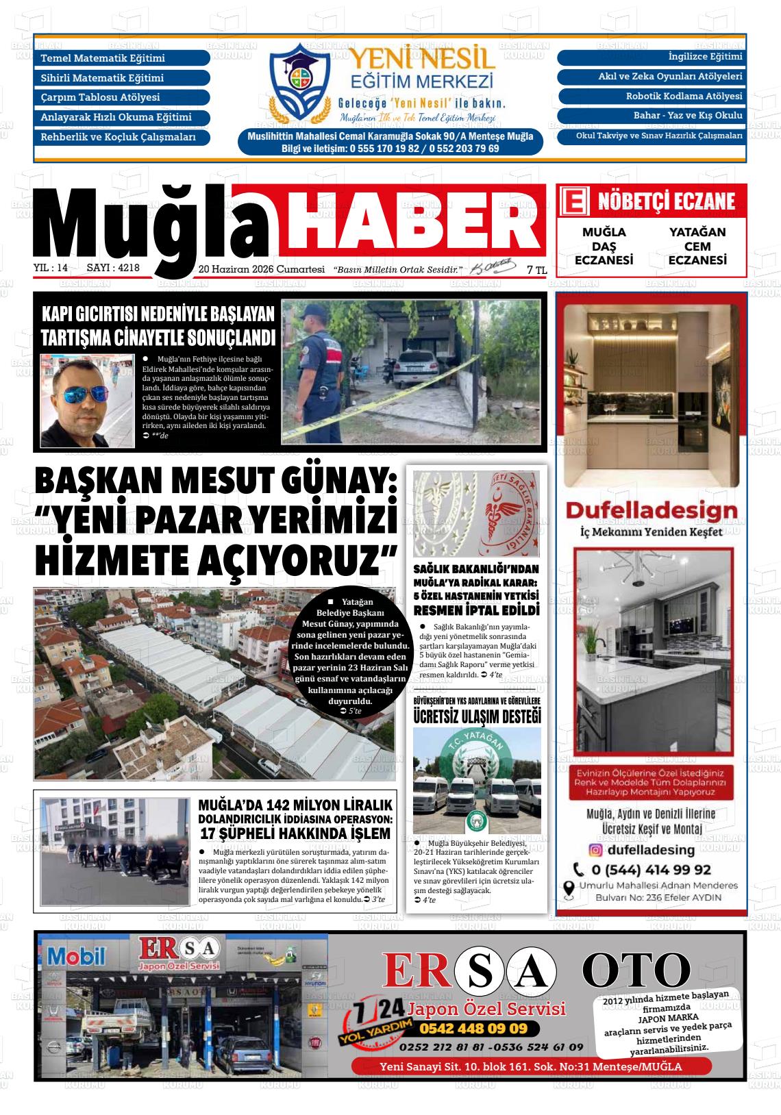 Mugla Haber 20.06.2026