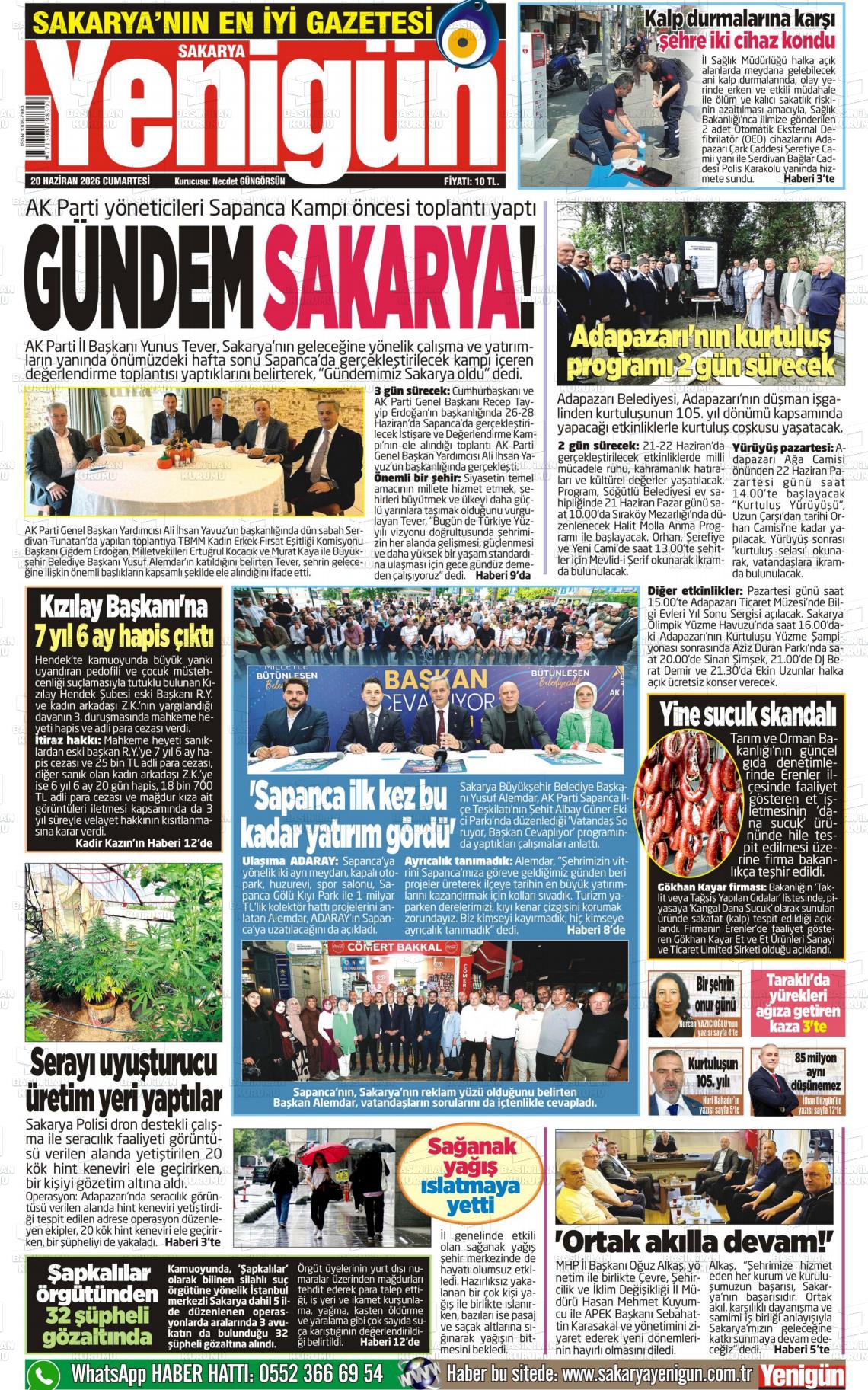 Sakarya Yenigun 20.06.2026