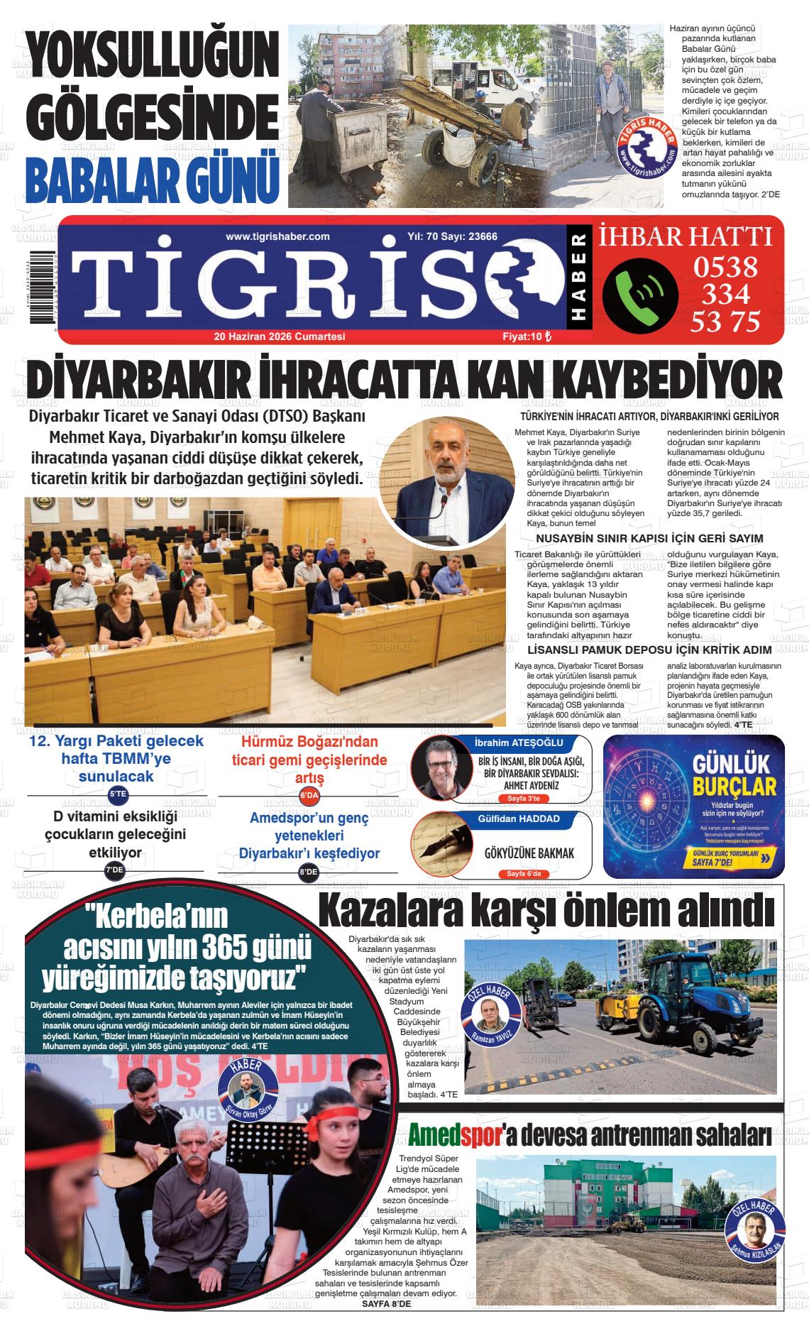 Diyarbakir Tirgis 20.06.2026