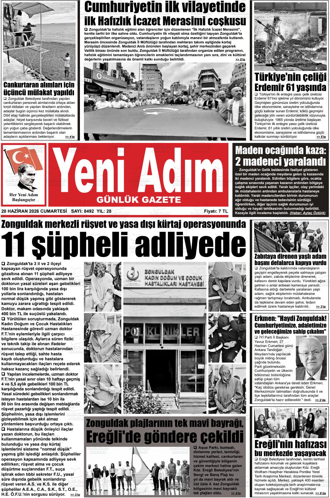 Zonguldak Yeniadim 20.06.2026