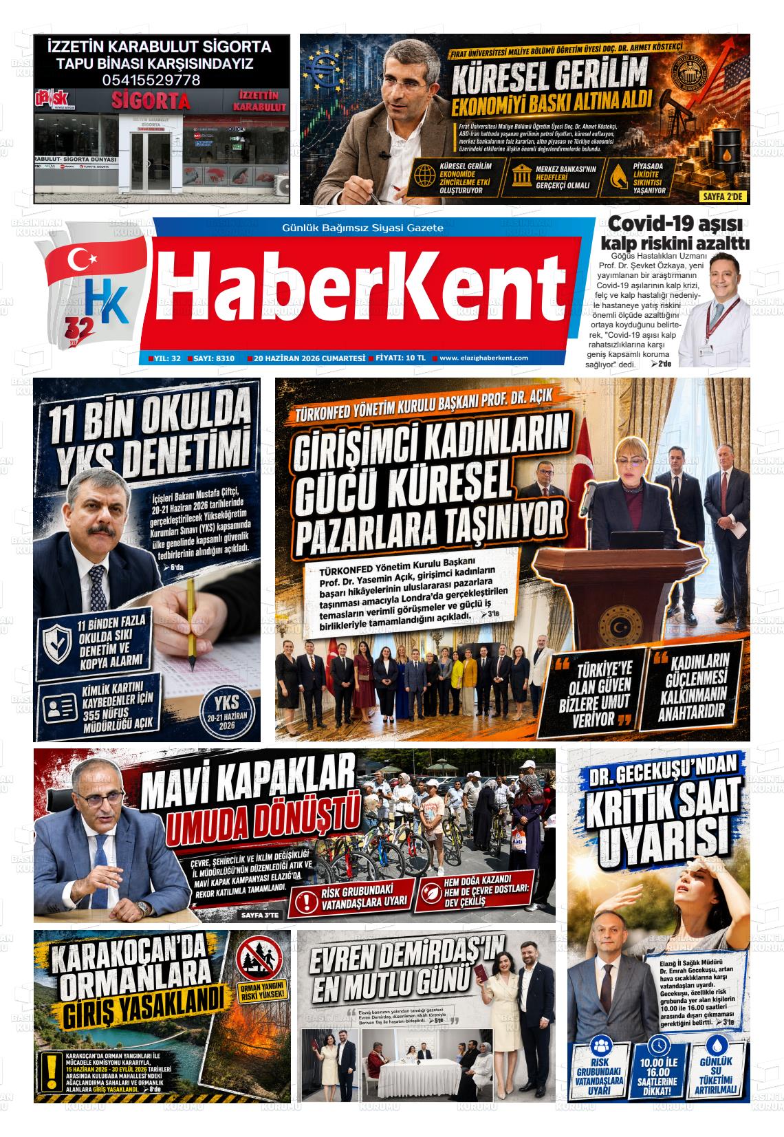 Elazig Yenicag 20.06.2026