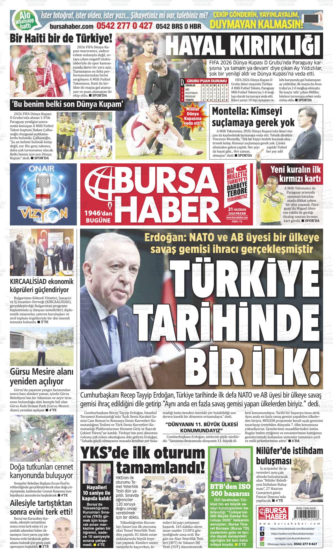 Bursa Haber 21.06.2026