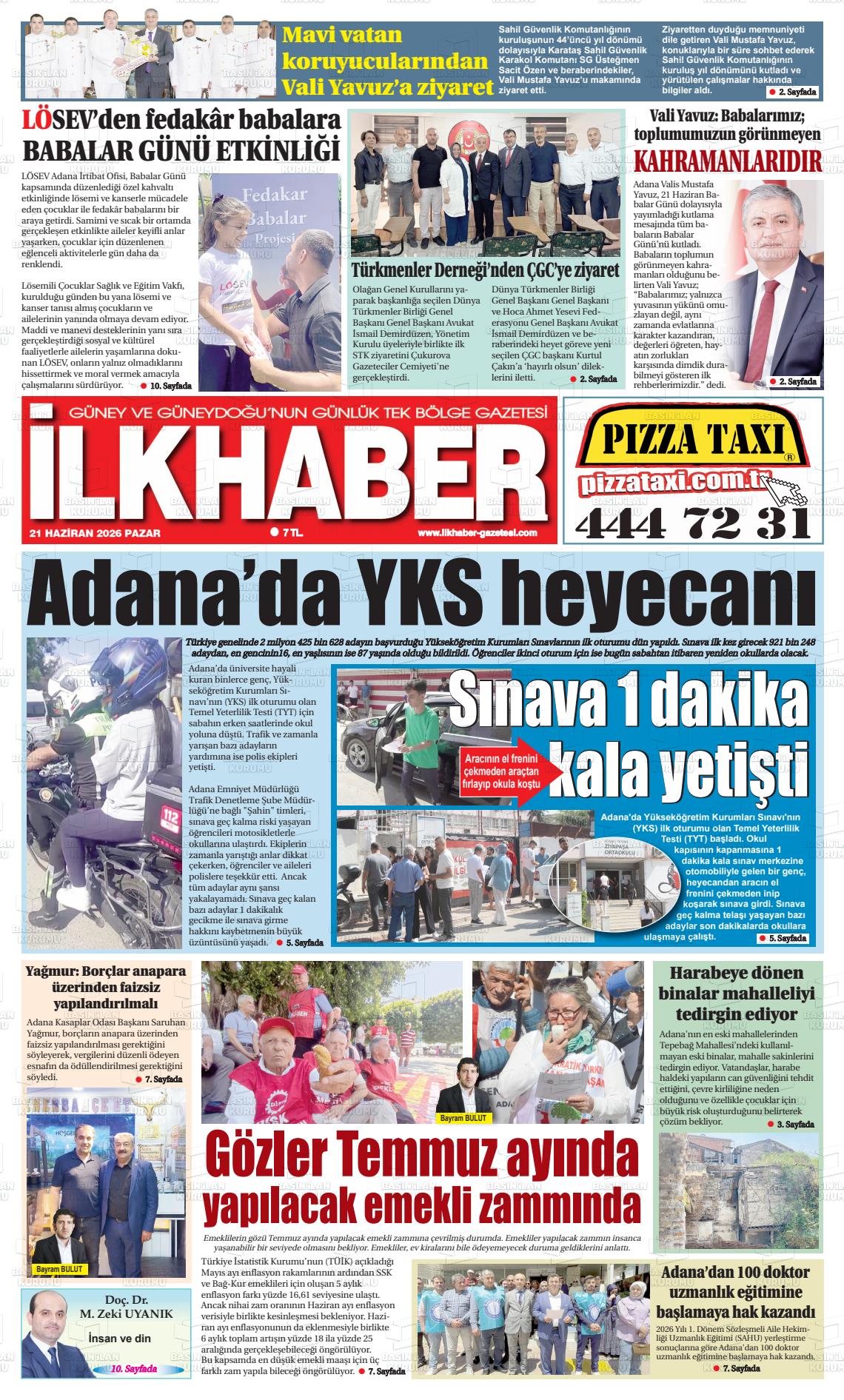 Adana Ilkhaber 21.06.2026