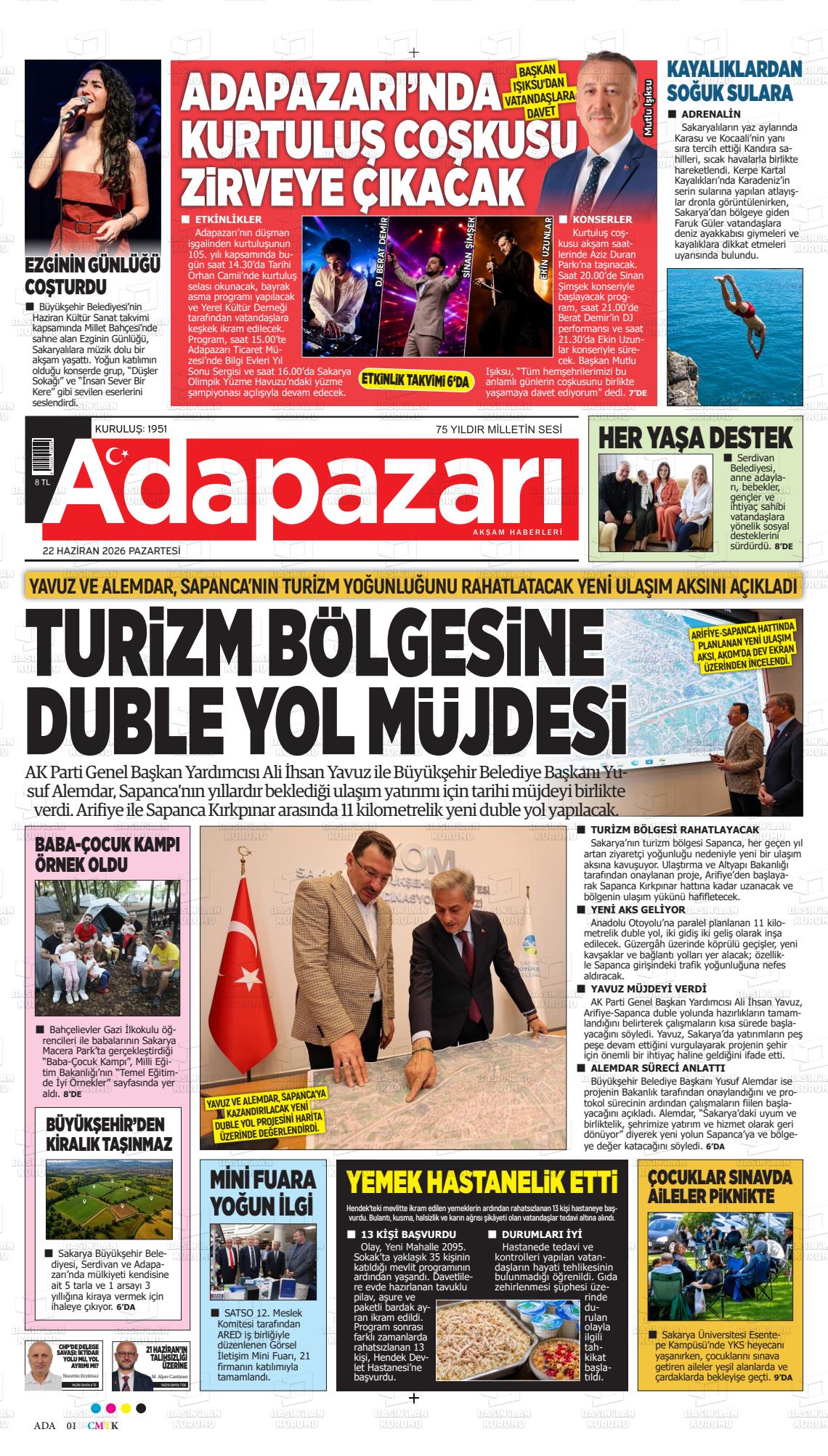 Sakarya Adapazariaksamhaberleri 22.06.2026
