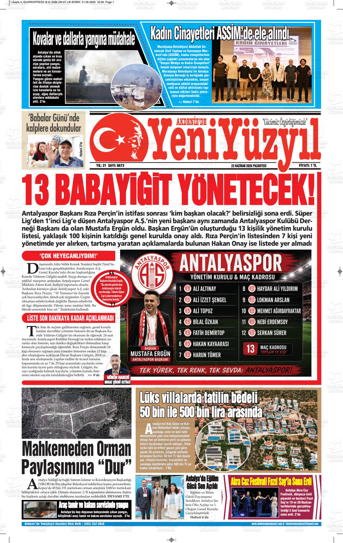 Antalya Akdenizdeyeniyuzyil 22.06.2026