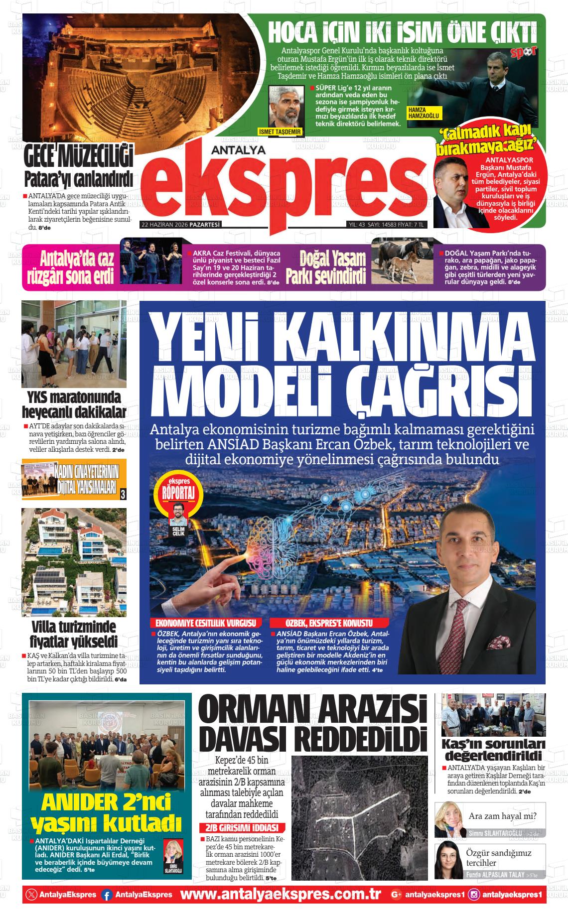 Antalya Ekspres 22.06.2026