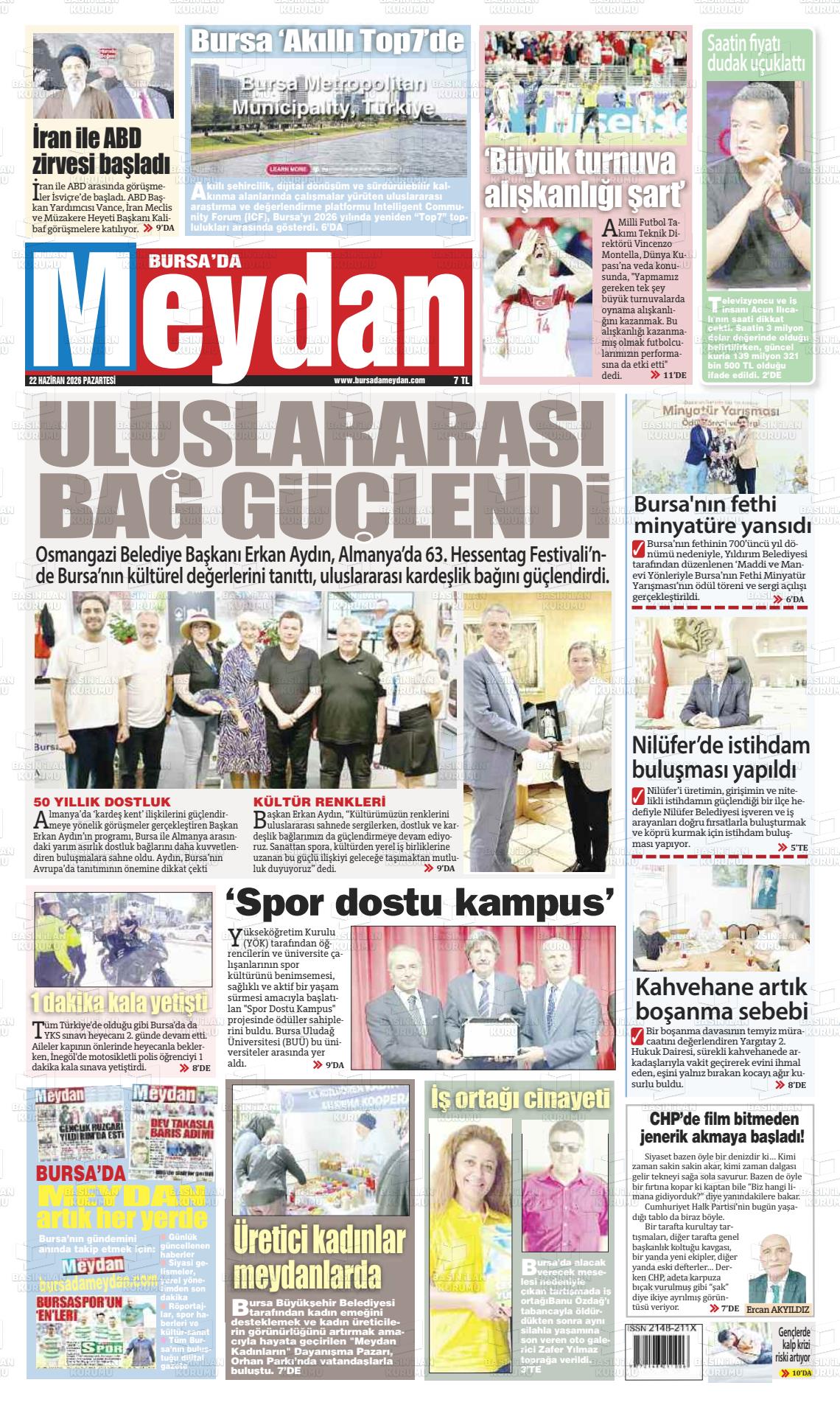 Bursa Dameydan 22.06.2026
