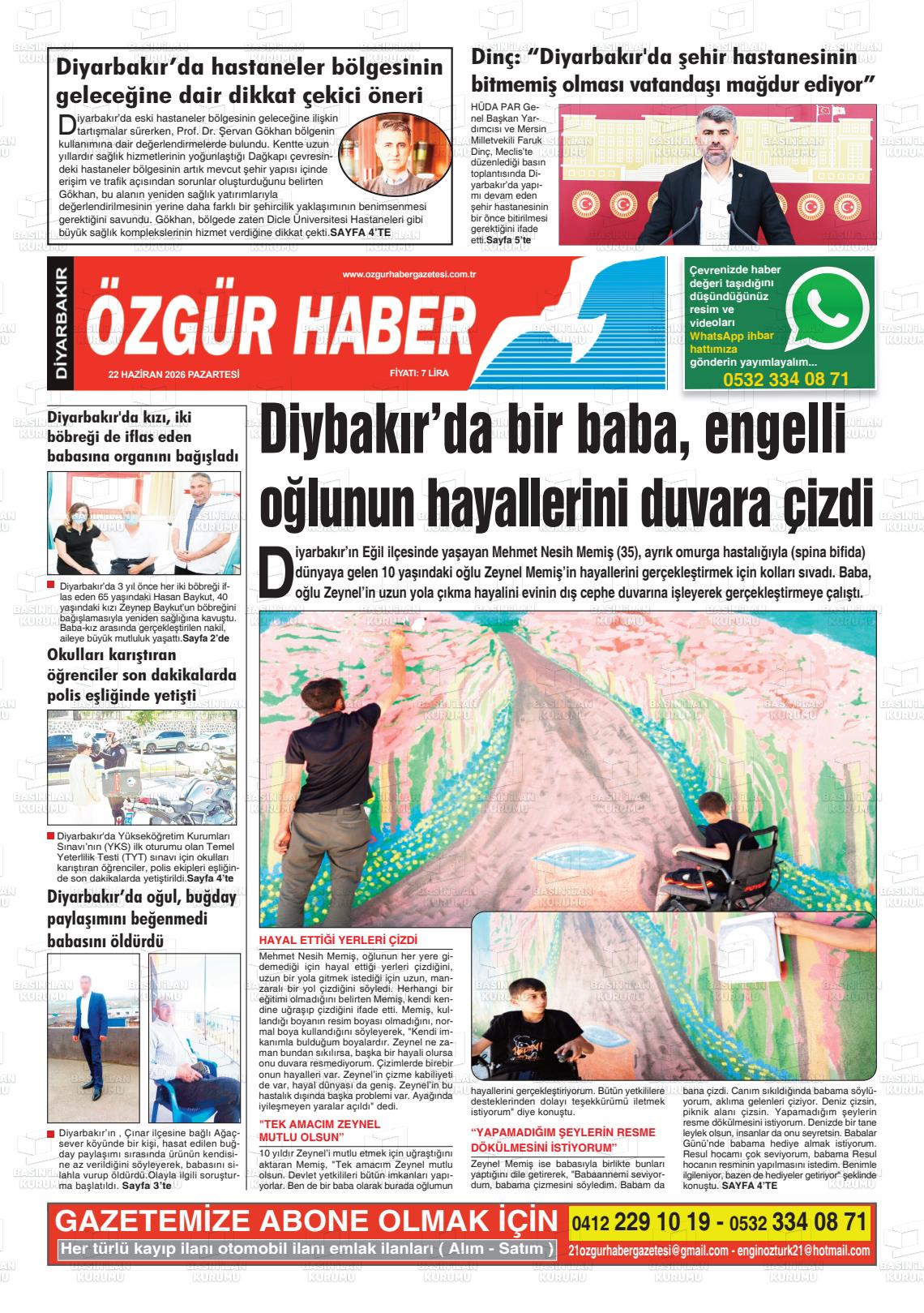 Diyarbakir Ozgurhaber 22.06.2026