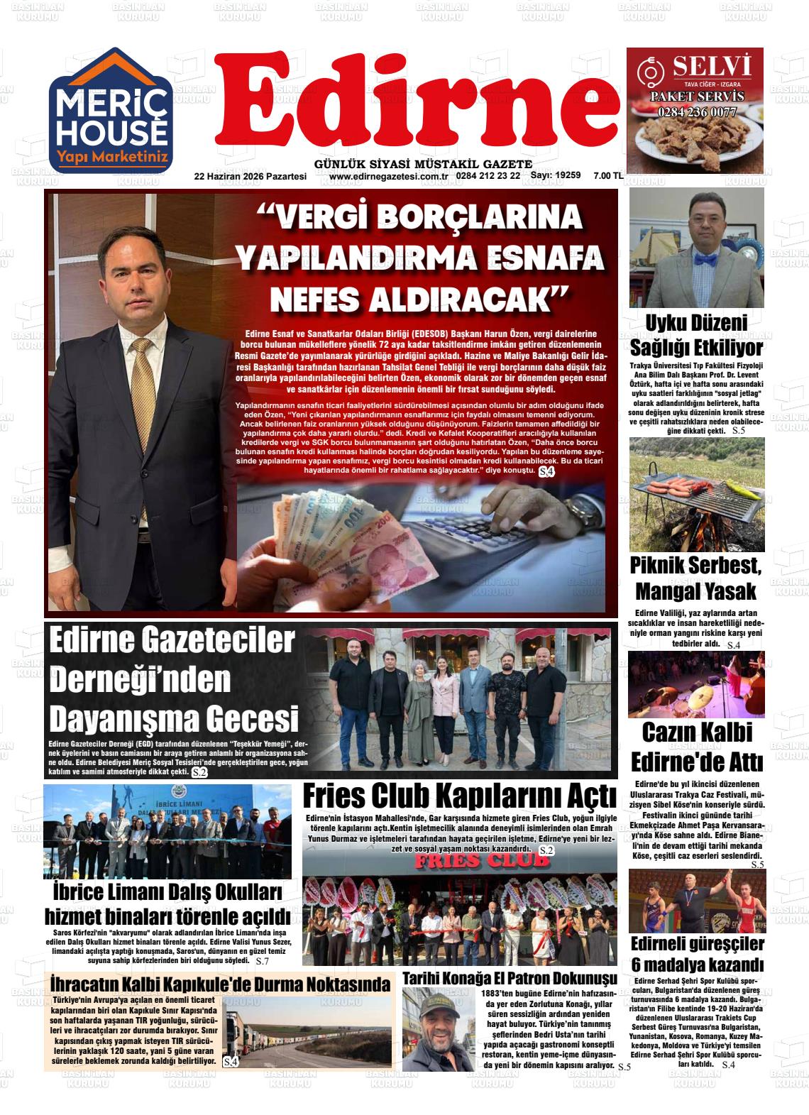 Edirne 22.06.2026