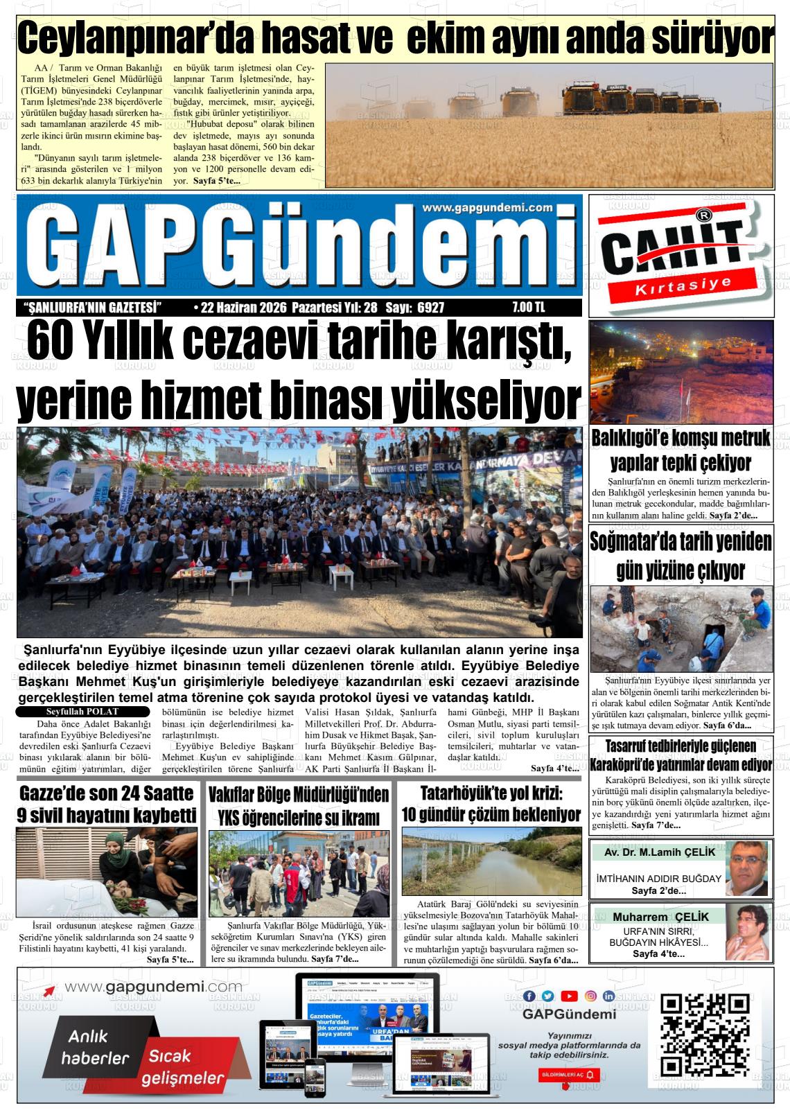 Sanliurfa Gapgundemi 22.06.2026
