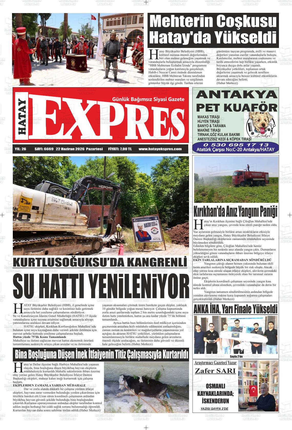 Hatay Expres 22.06.2026