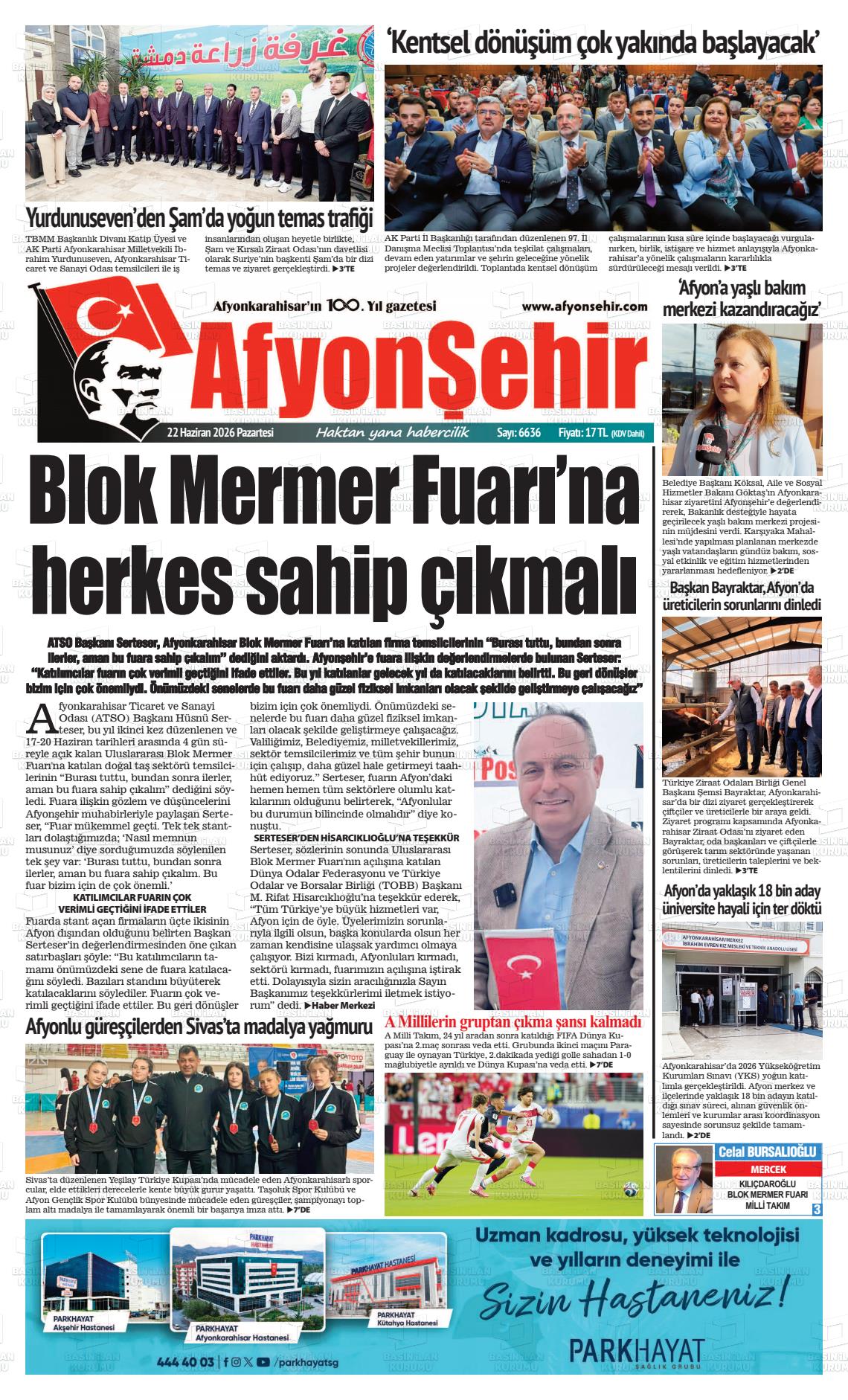 Afyonkarahisar Hisar 22.06.2026