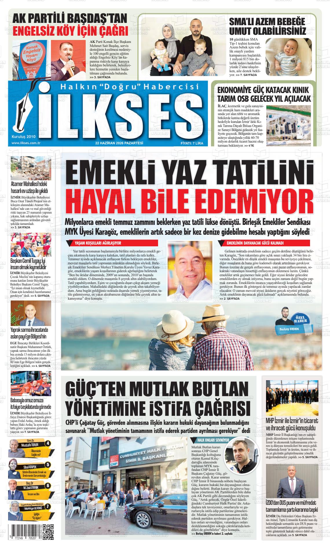 Izmir Ilkses 22.06.2026