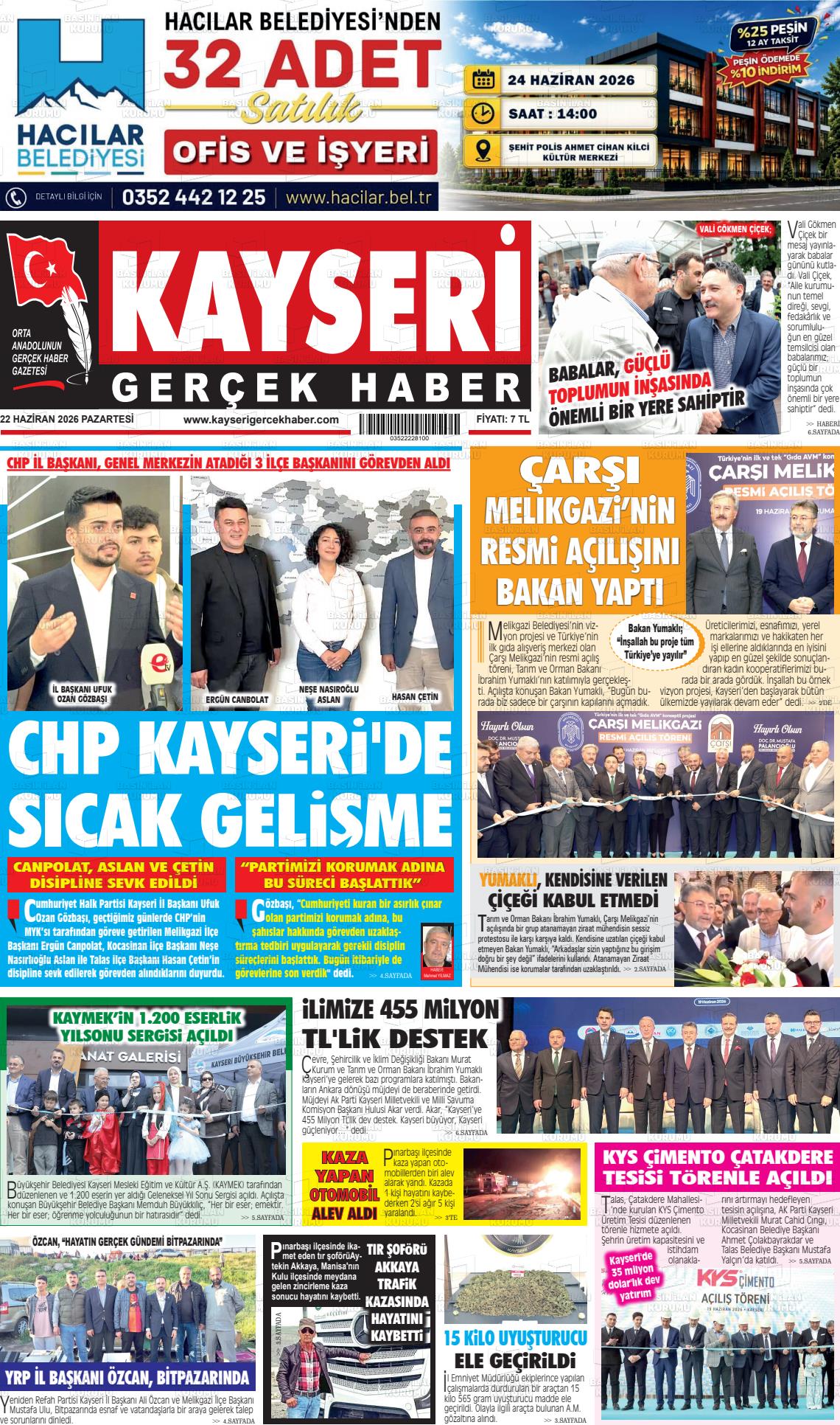Kayseri Starhaber 22.06.2026