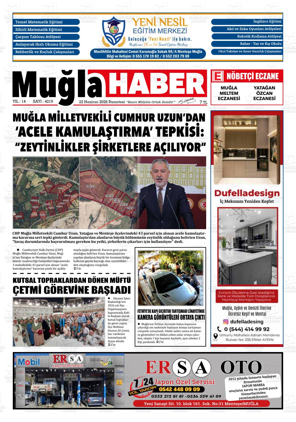 Mugla Haber 22.06.2026