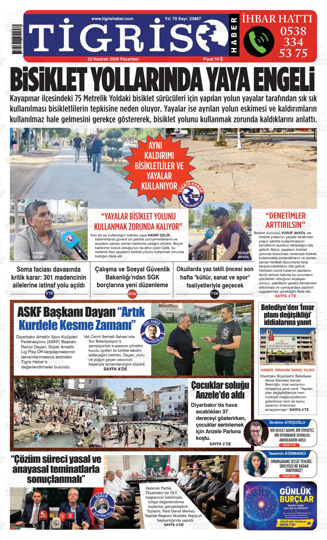 Diyarbakir Tirgis 22.06.2026