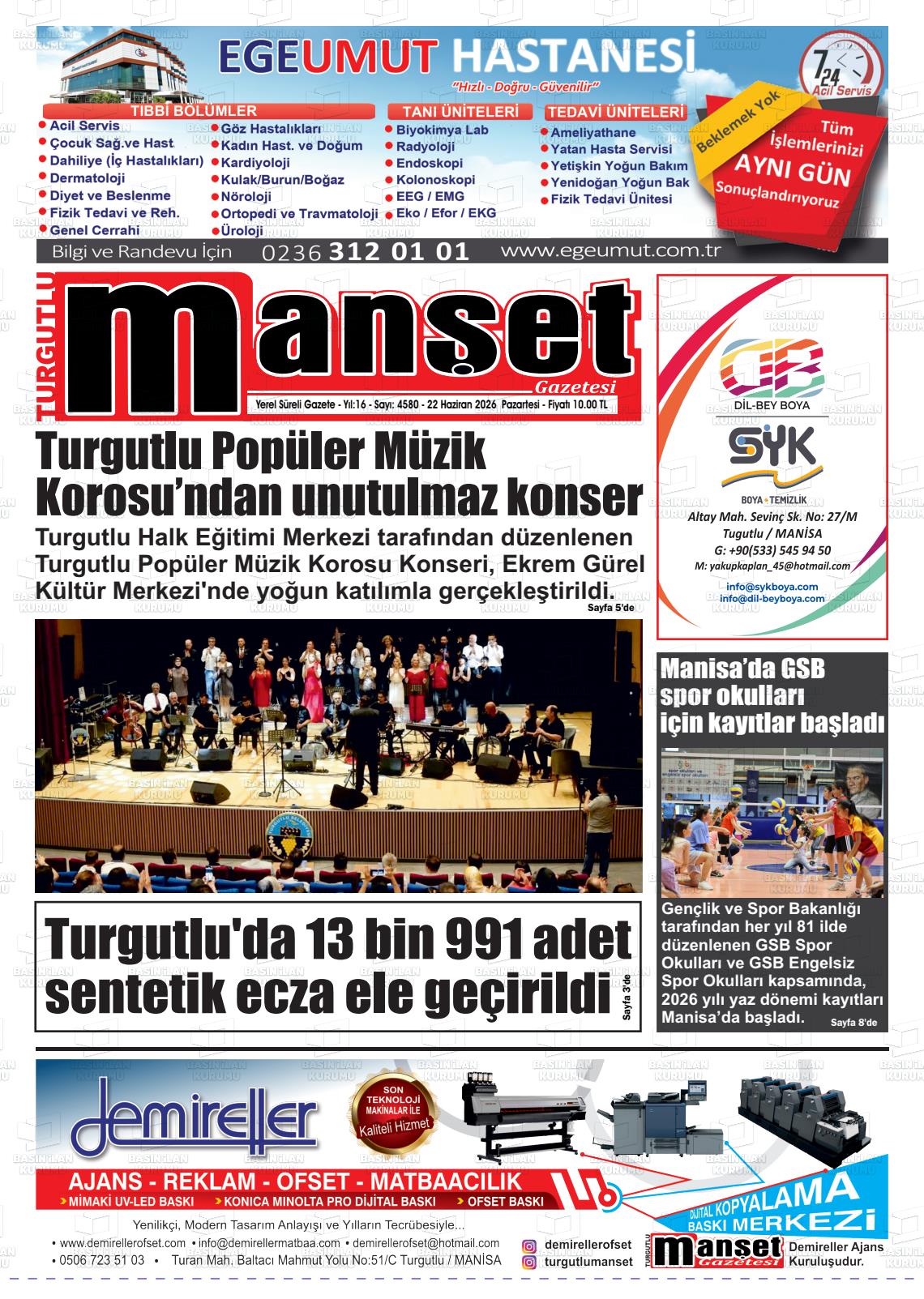 Manisa Turgutlumanset 22.06.2026