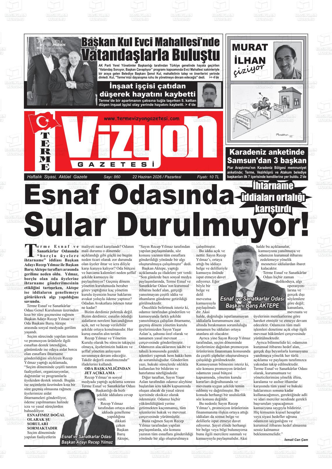 Samsun Vizyonterme 22.06.2026