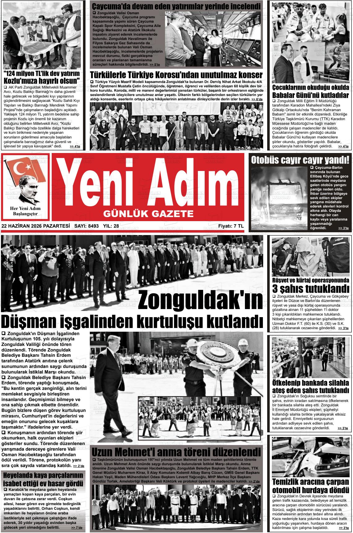 Zonguldak Yeniadim 22.06.2026