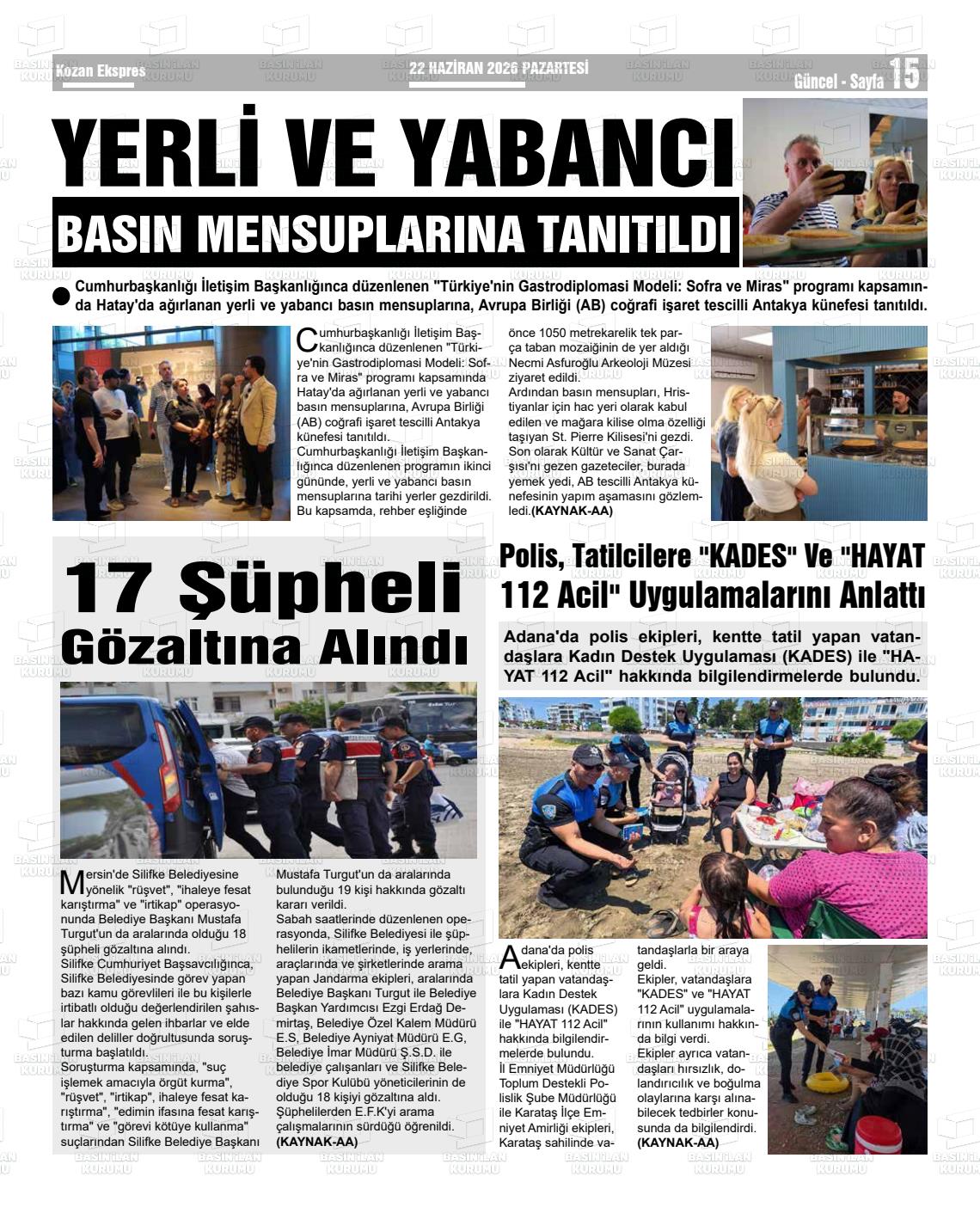 Adana Yenihursoz 22.06.2026