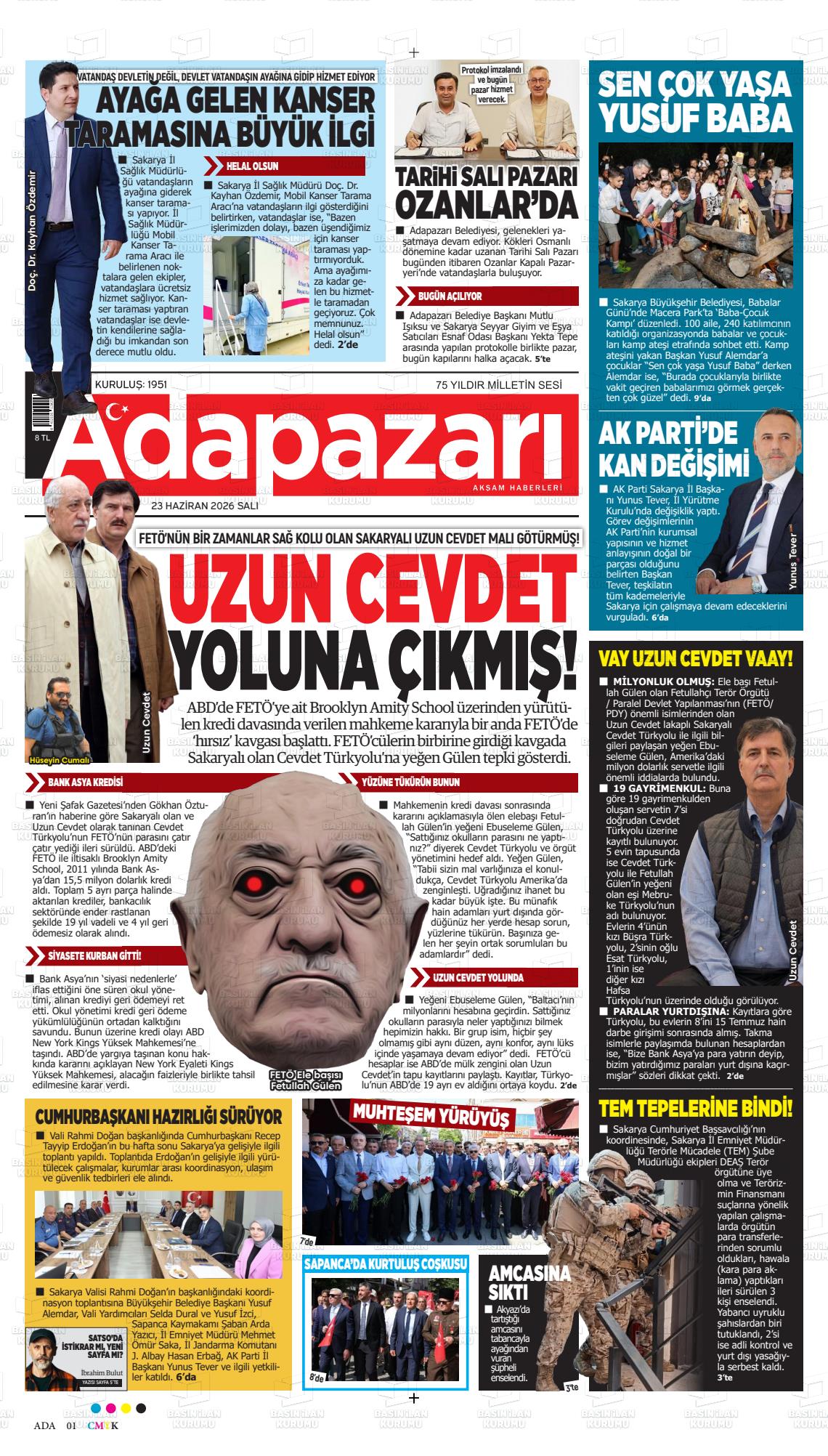 Sakarya Adapazariaksamhaberleri 23.06.2026