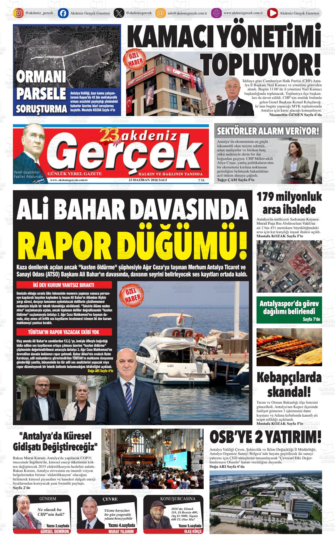 Antalya Akdenizgercek 23.06.2026