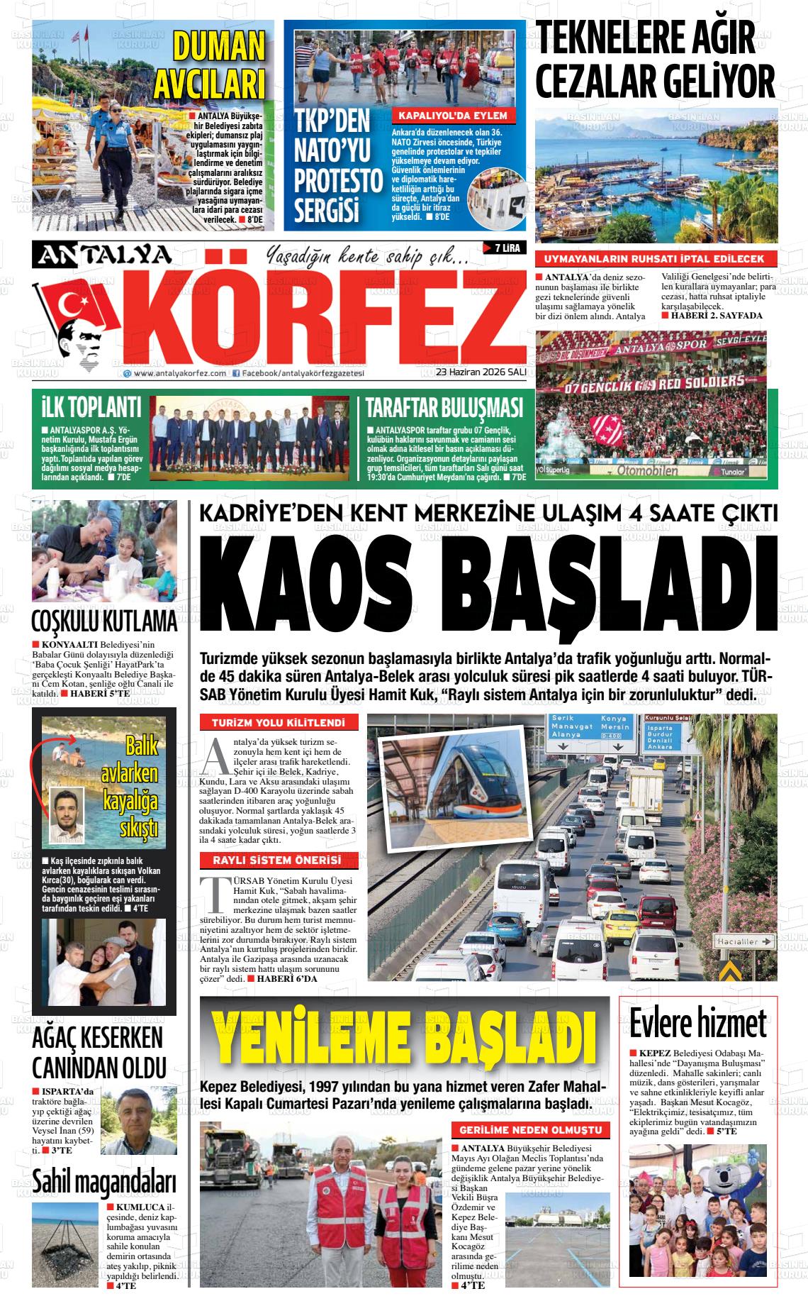 Antalya Korfez 23.06.2026