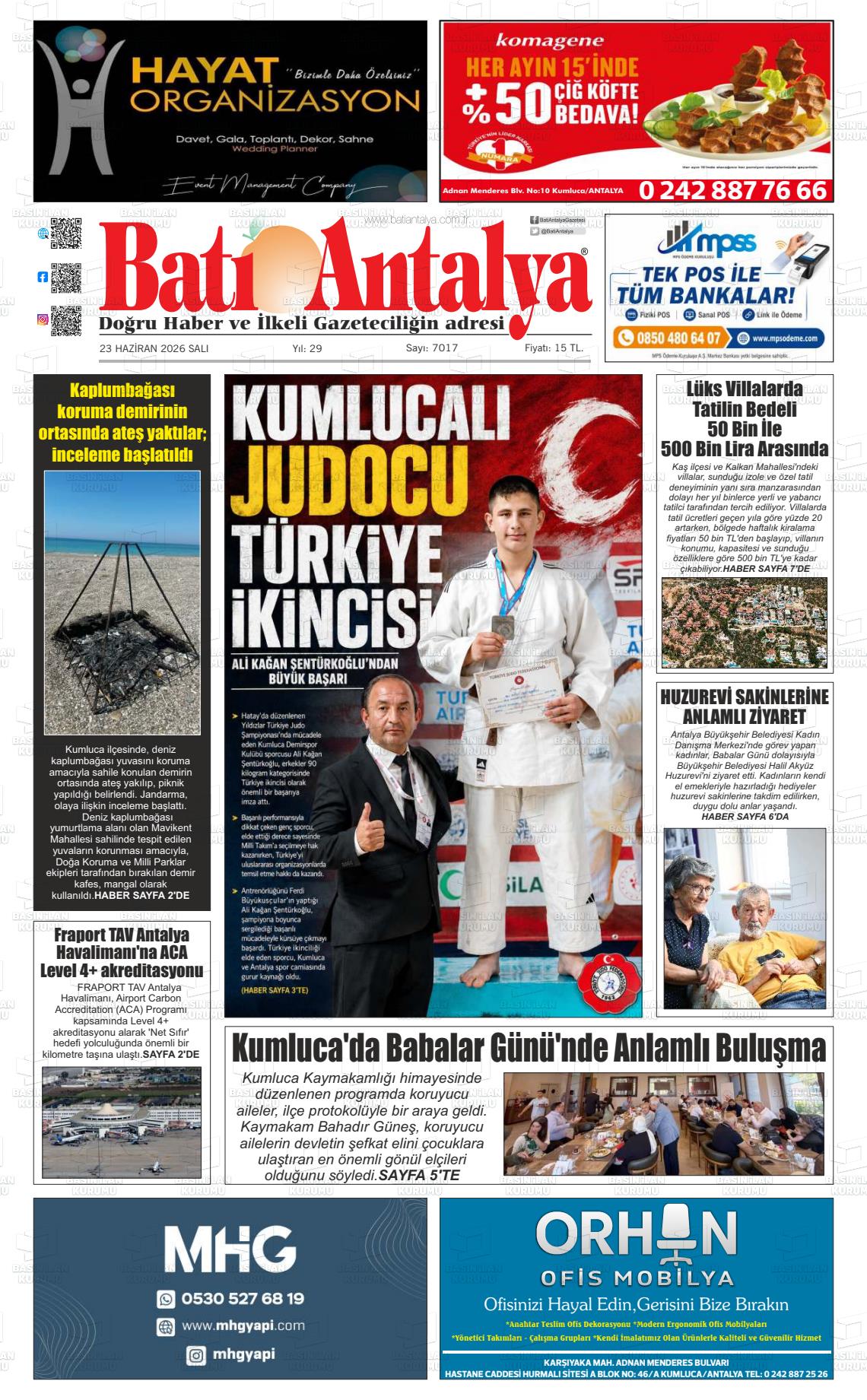 Antalya Bati 23.06.2026