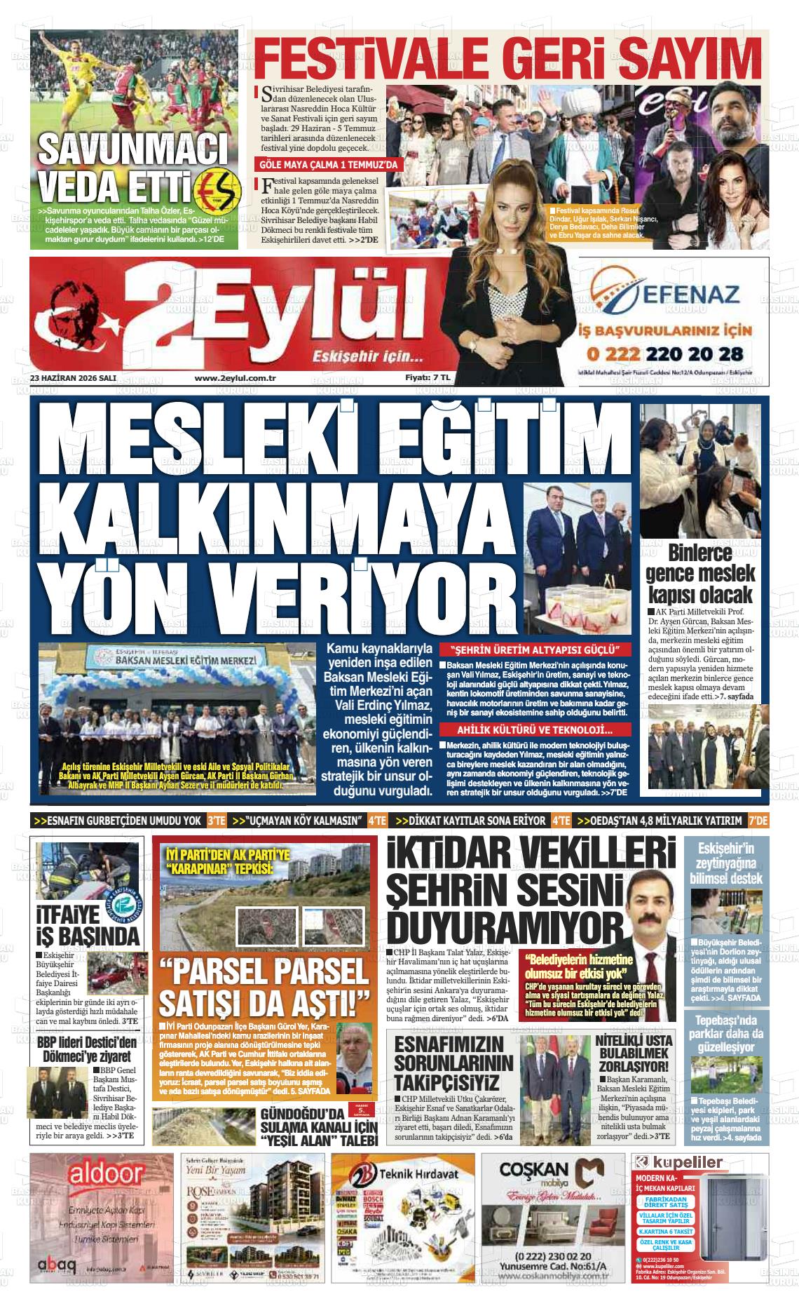 Eskisehir 2 Eylul 23.06.2026