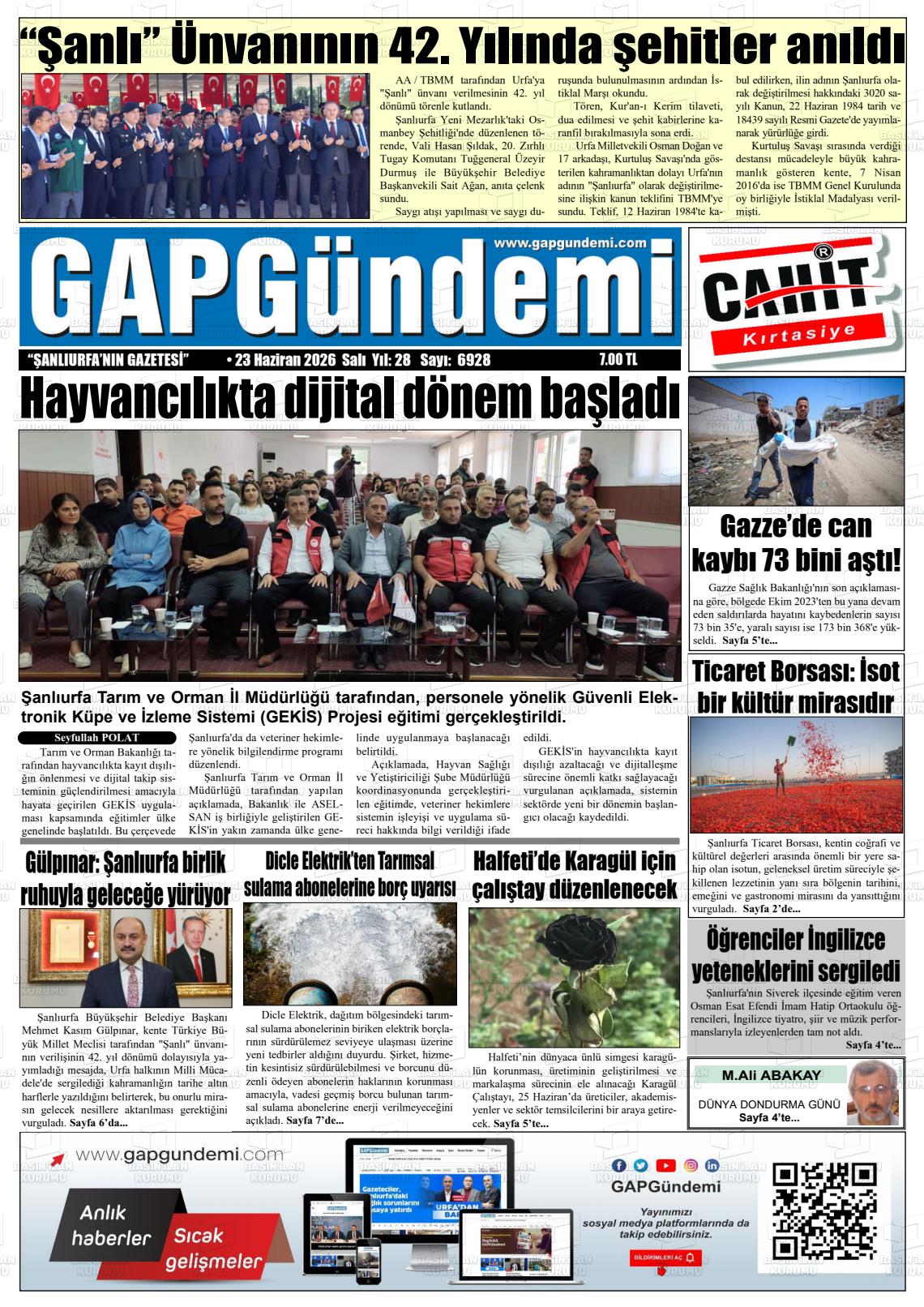 Sanliurfa Gapgundemi 23.06.2026