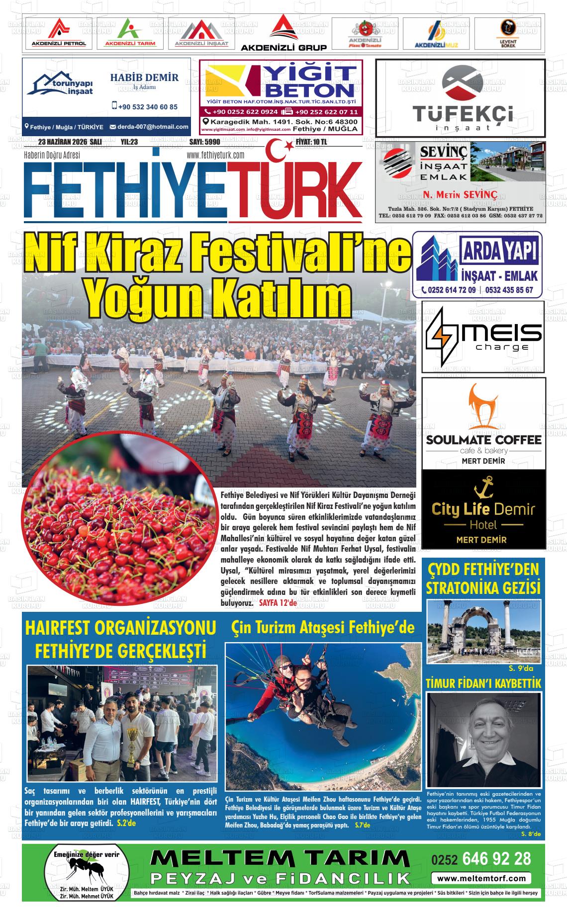 Mugla Gozdefethiye 23.06.2026