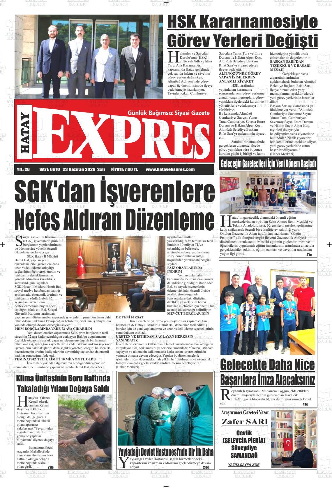Hatay Expres 23.06.2026